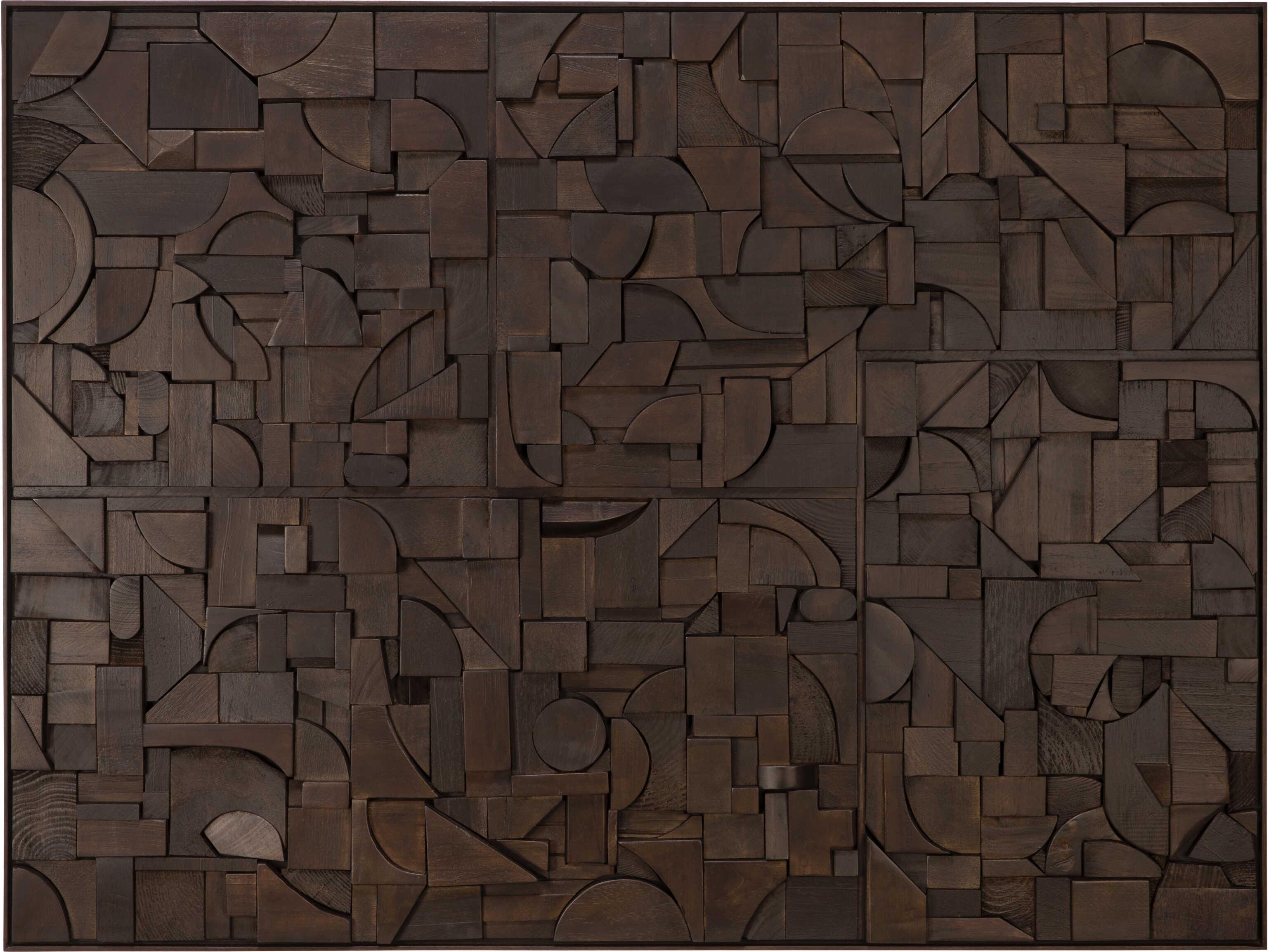 Ethnicraft Bricks Dark Brown Wall Art