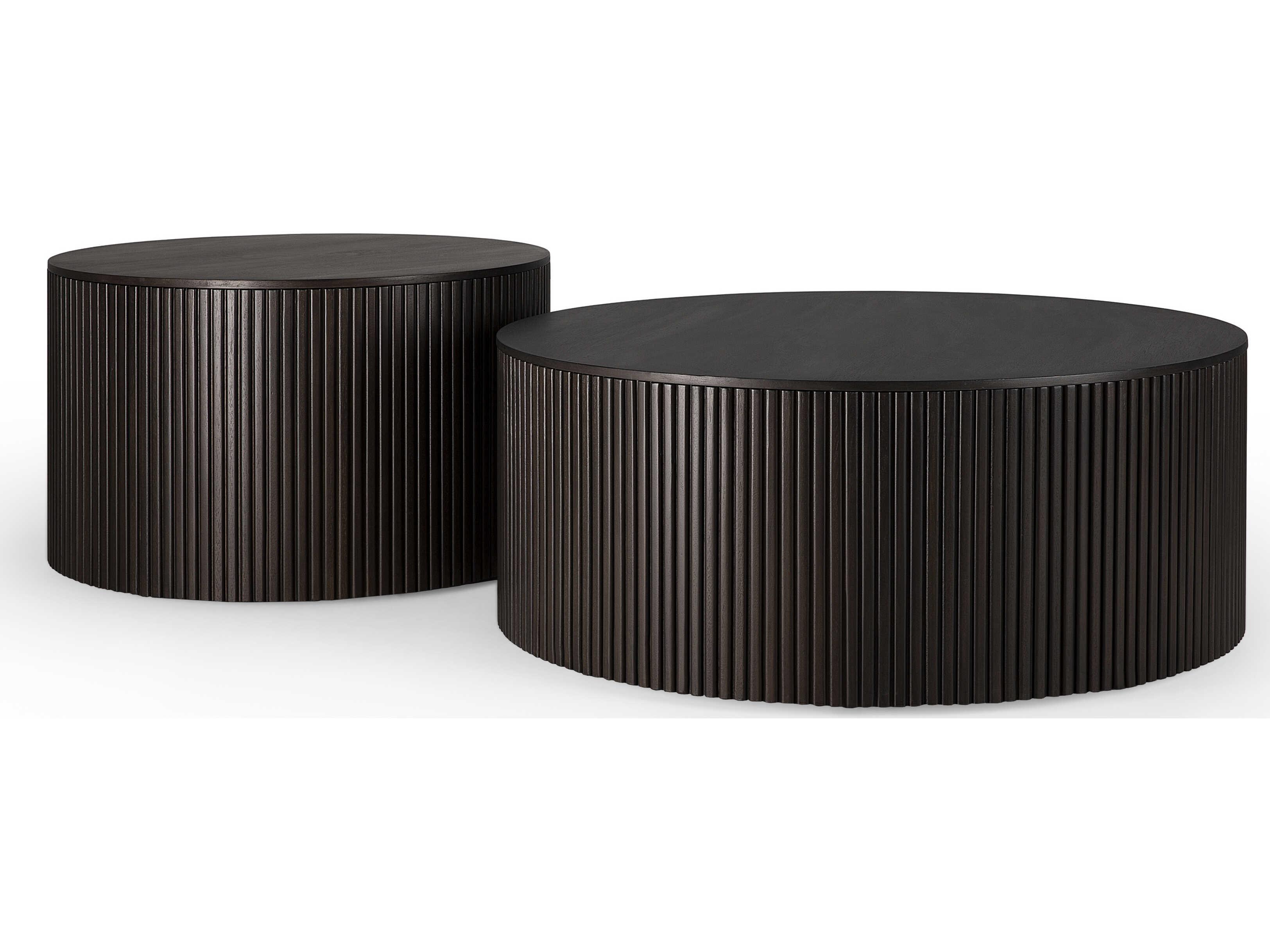 Ethnicraft Roller Max Mahogany Dark Brown Coffee Table