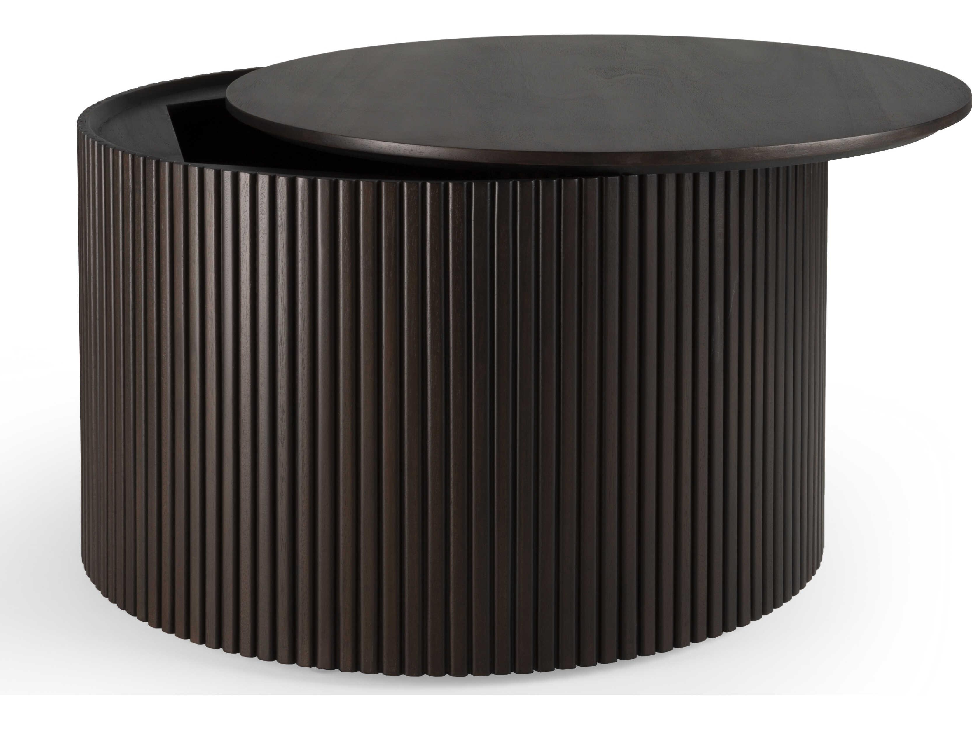 Ethnicraft Roller Max Mahogany Dark Brown Coffee Table