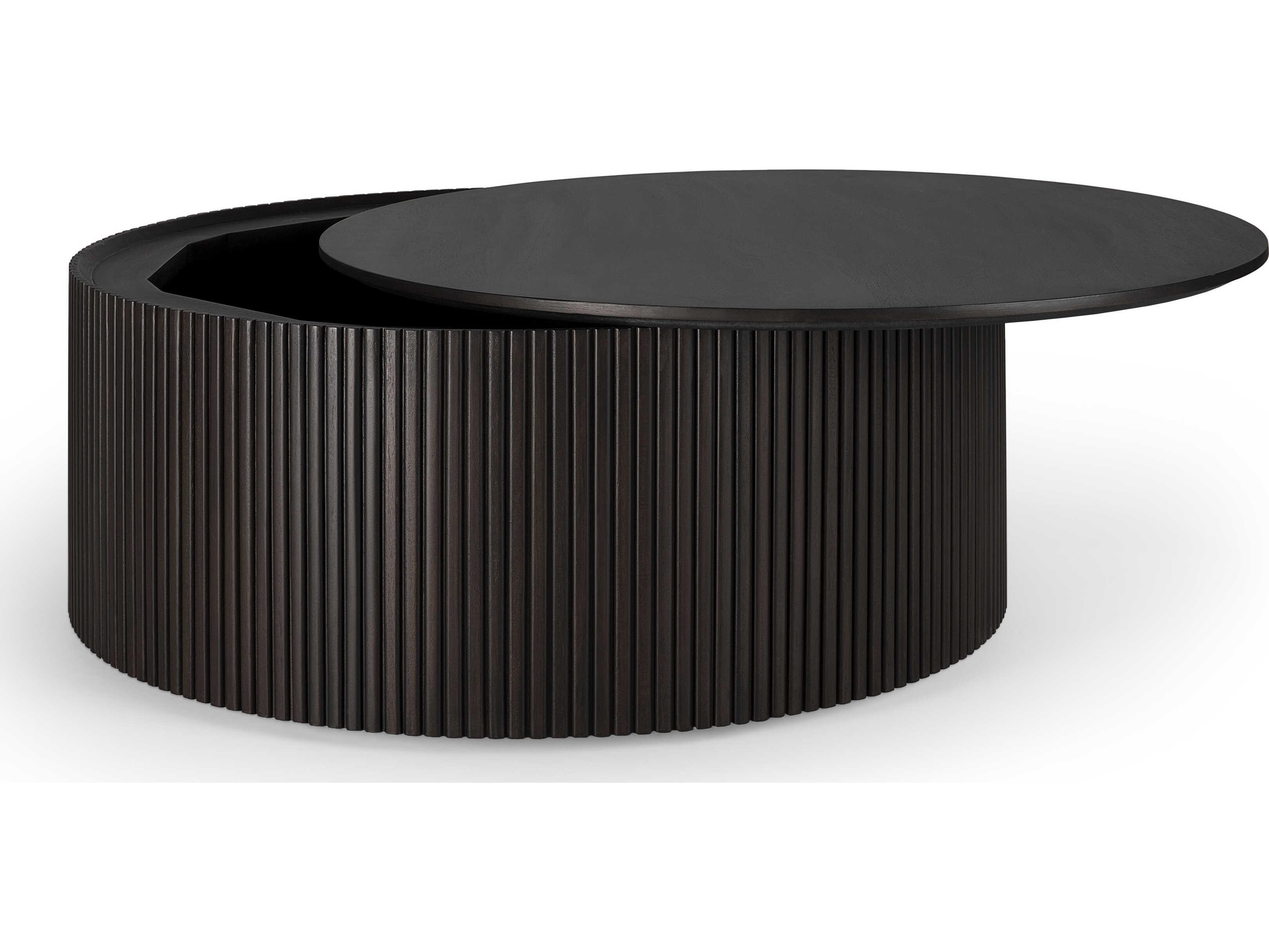 Ethnicraft Roller Max Mahogany Dark Brown Coffee Table