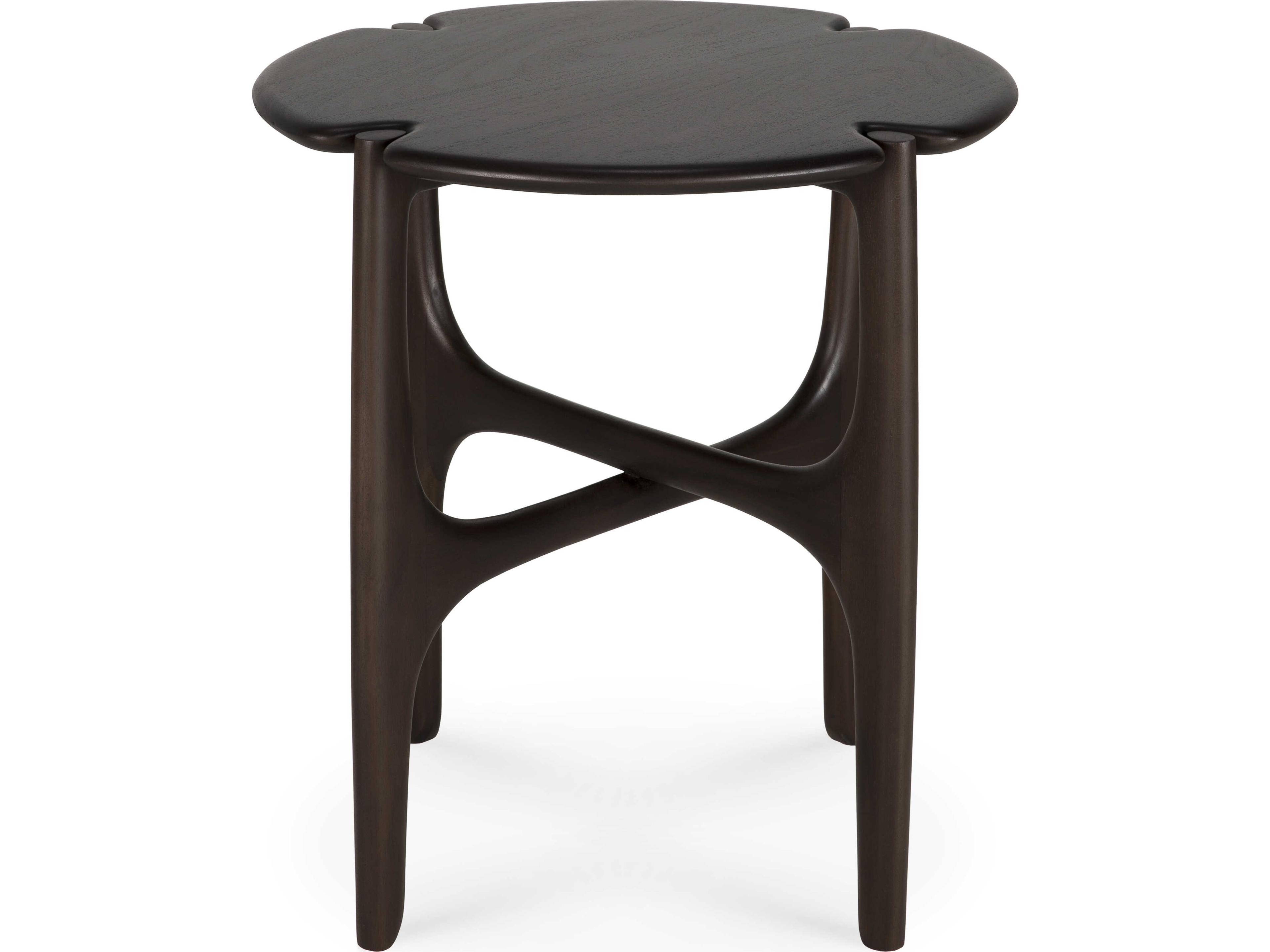 Ethnicraft Pi Mahogany Dark Brown Pi Side Table