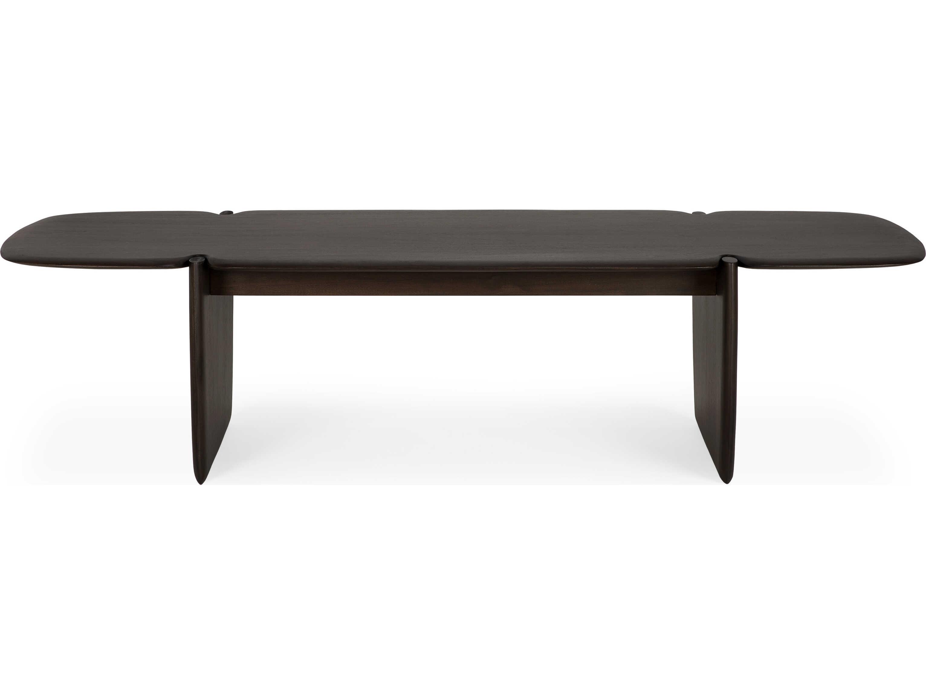 Ethnicraft Pi Mahogany Dark Brown Pi Coffee Table