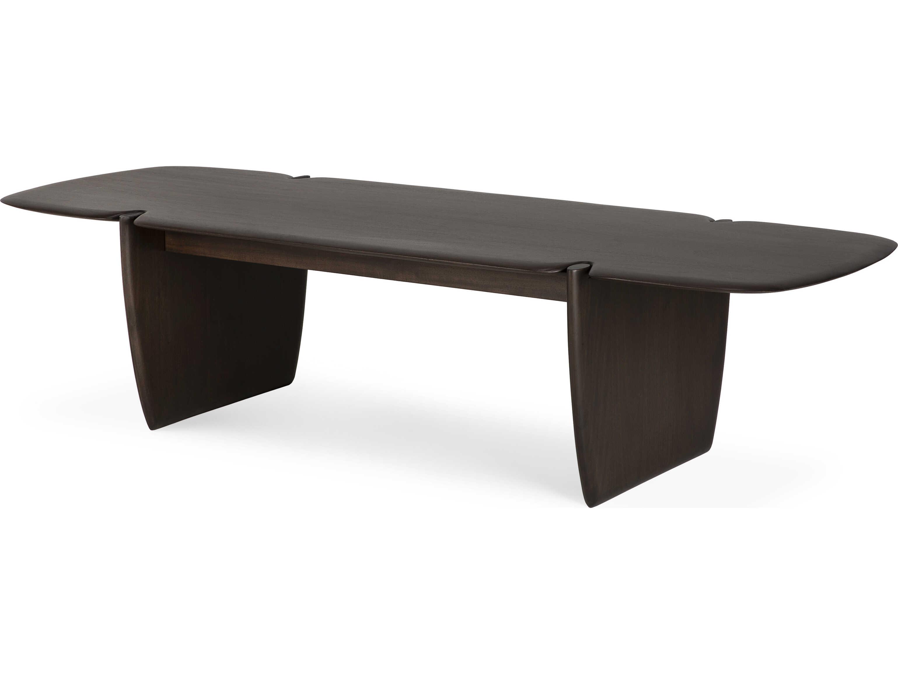 Ethnicraft Pi Mahogany Dark Brown Pi Coffee Table