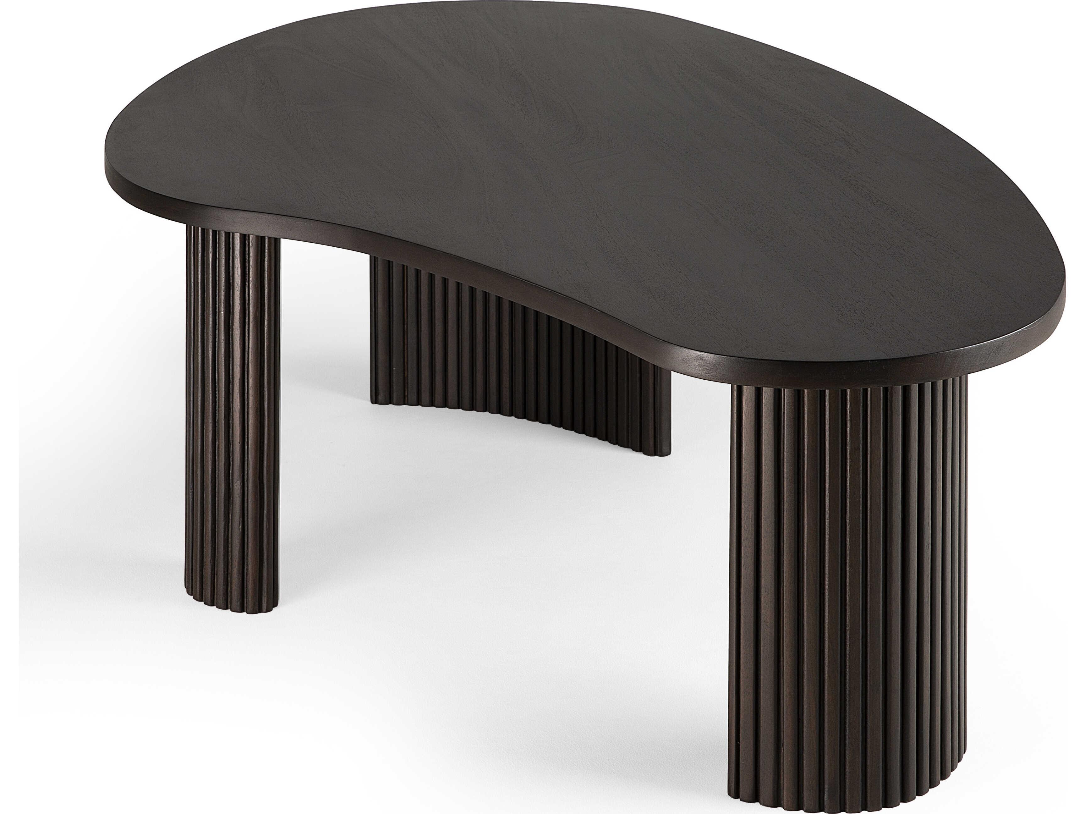 Ethnicraft Boomerang Mahogany Dark Brown Coffee Table