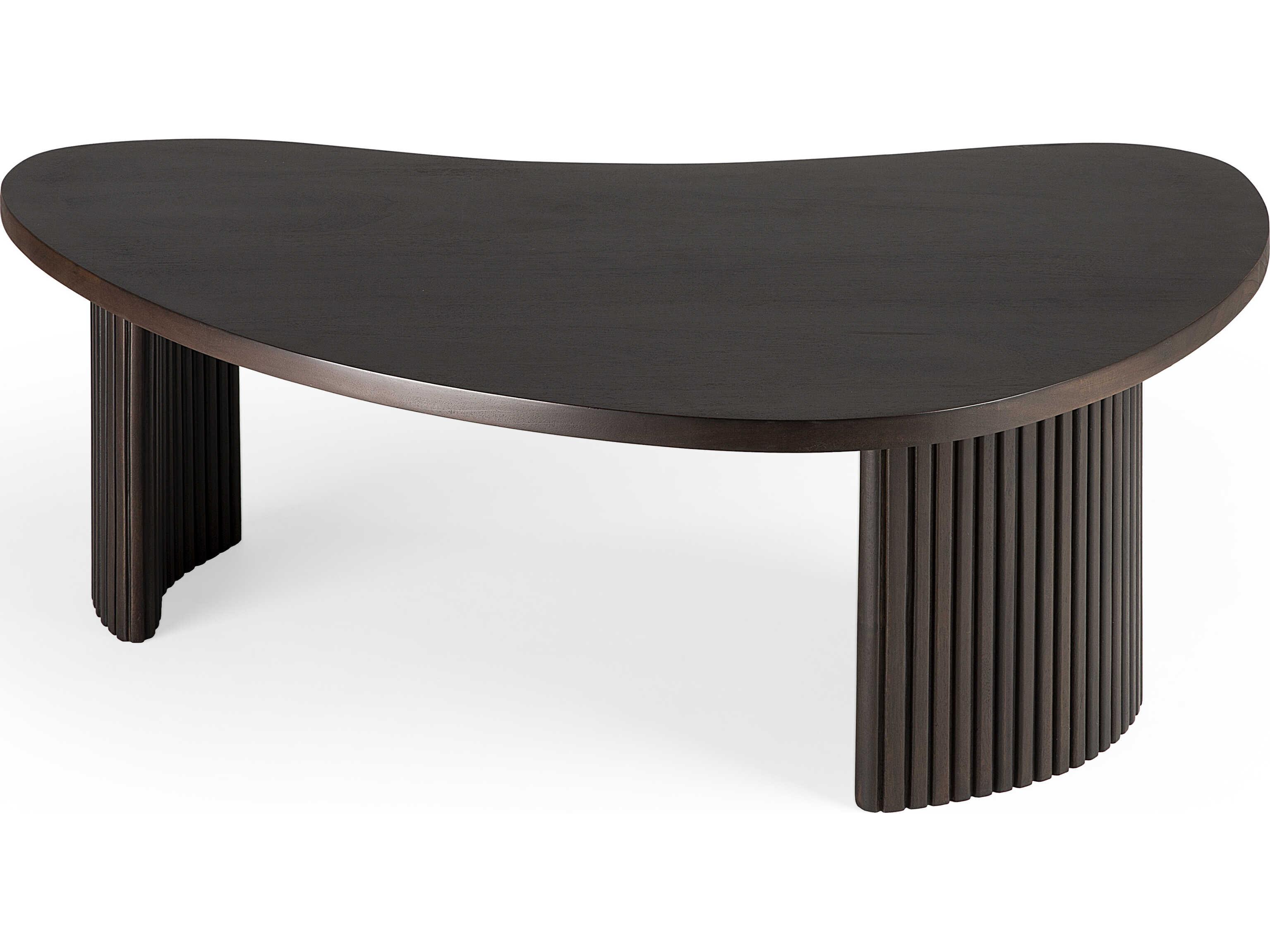 Ethnicraft Boomerang Mahogany Dark Brown Coffee Table