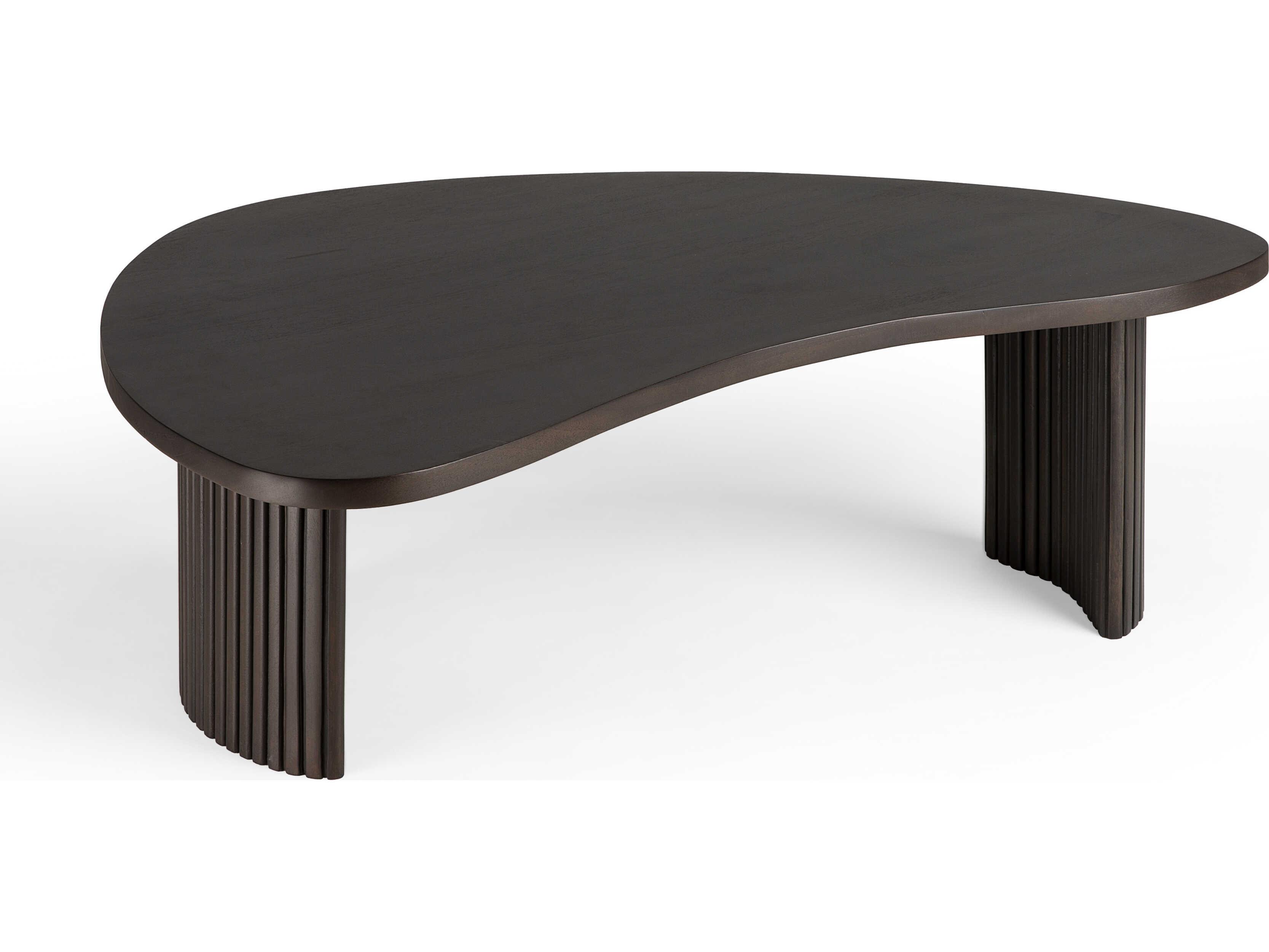 Ethnicraft Boomerang Mahogany Dark Brown Coffee Table