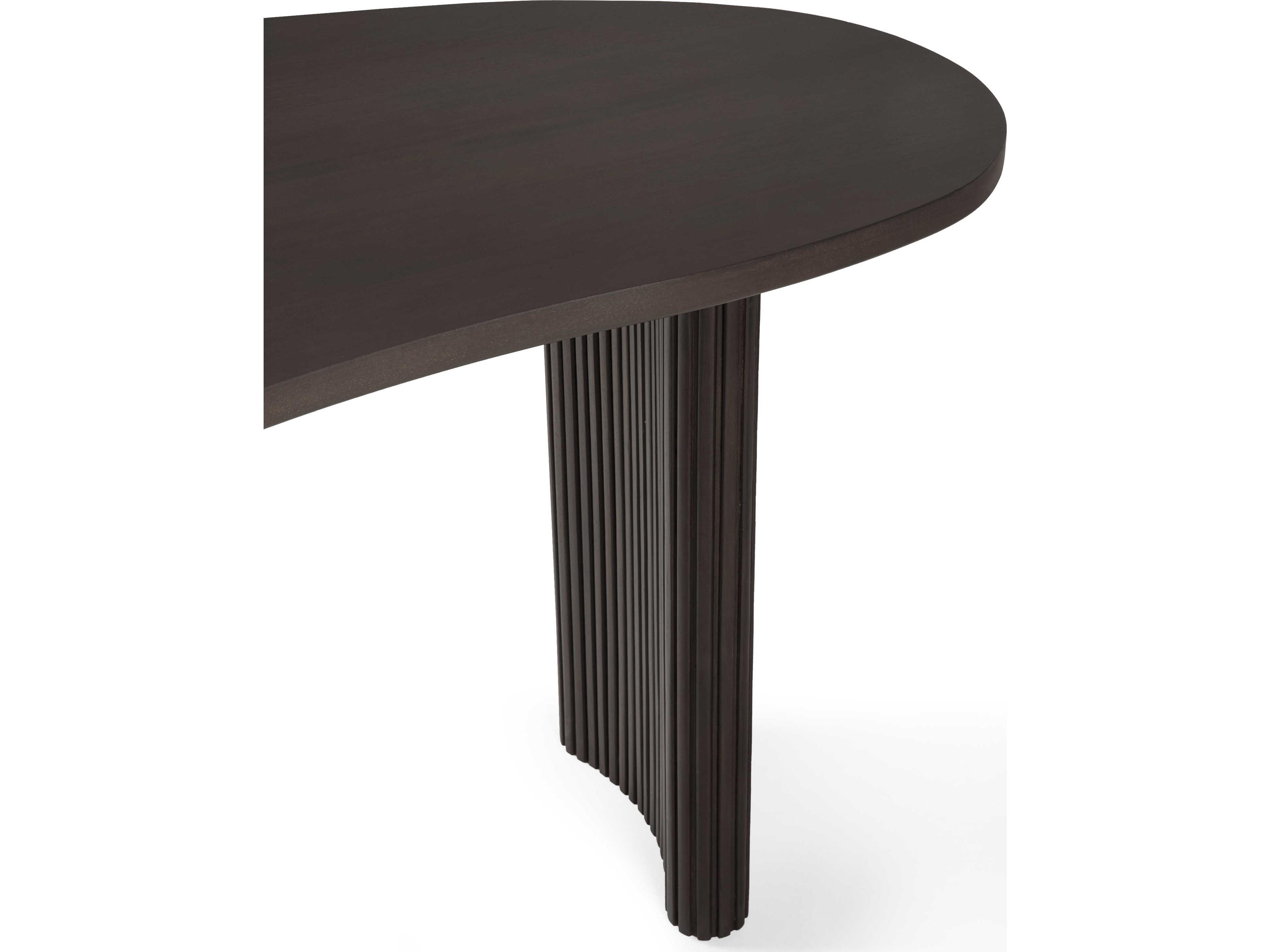 Ethnicraft Boomerang Mahogany Dark Brown Desk