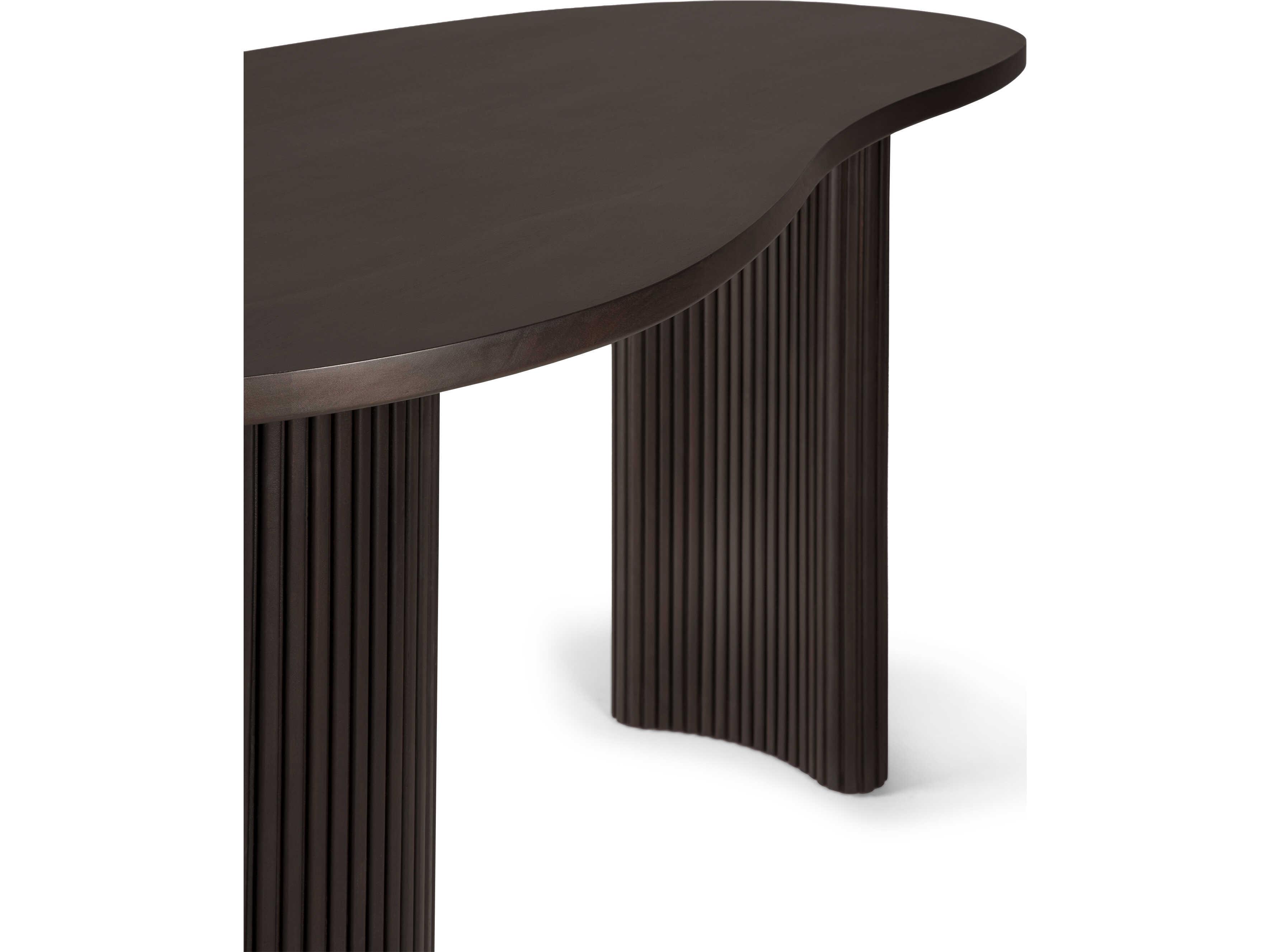 Ethnicraft Boomerang Mahogany Dark Brown Desk