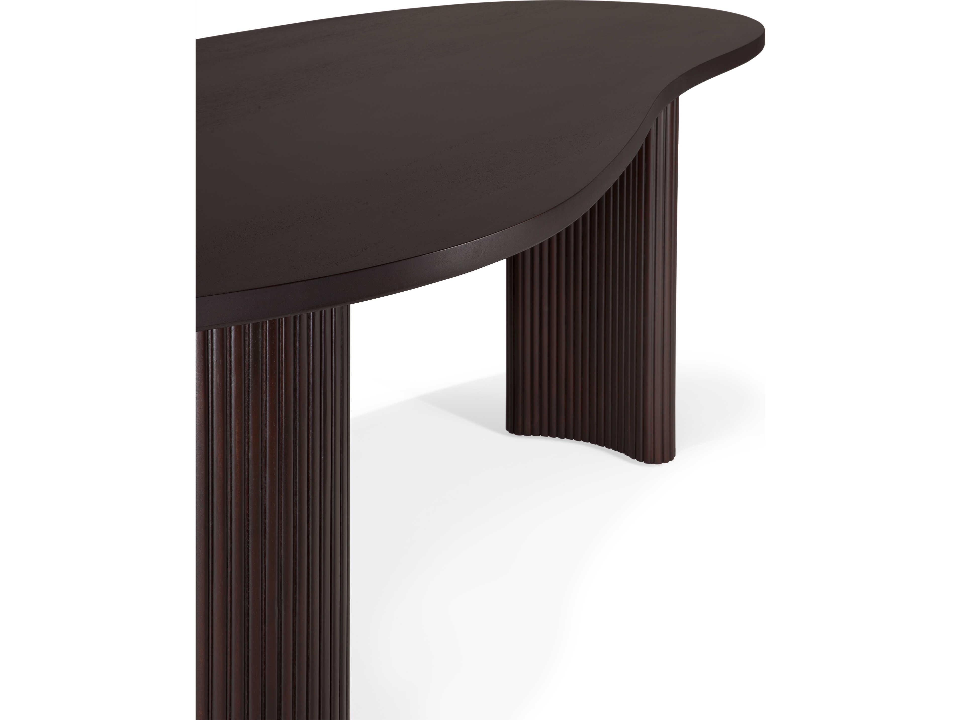 Ethnicraft Boomerang Mahogany Dark Brown Desk