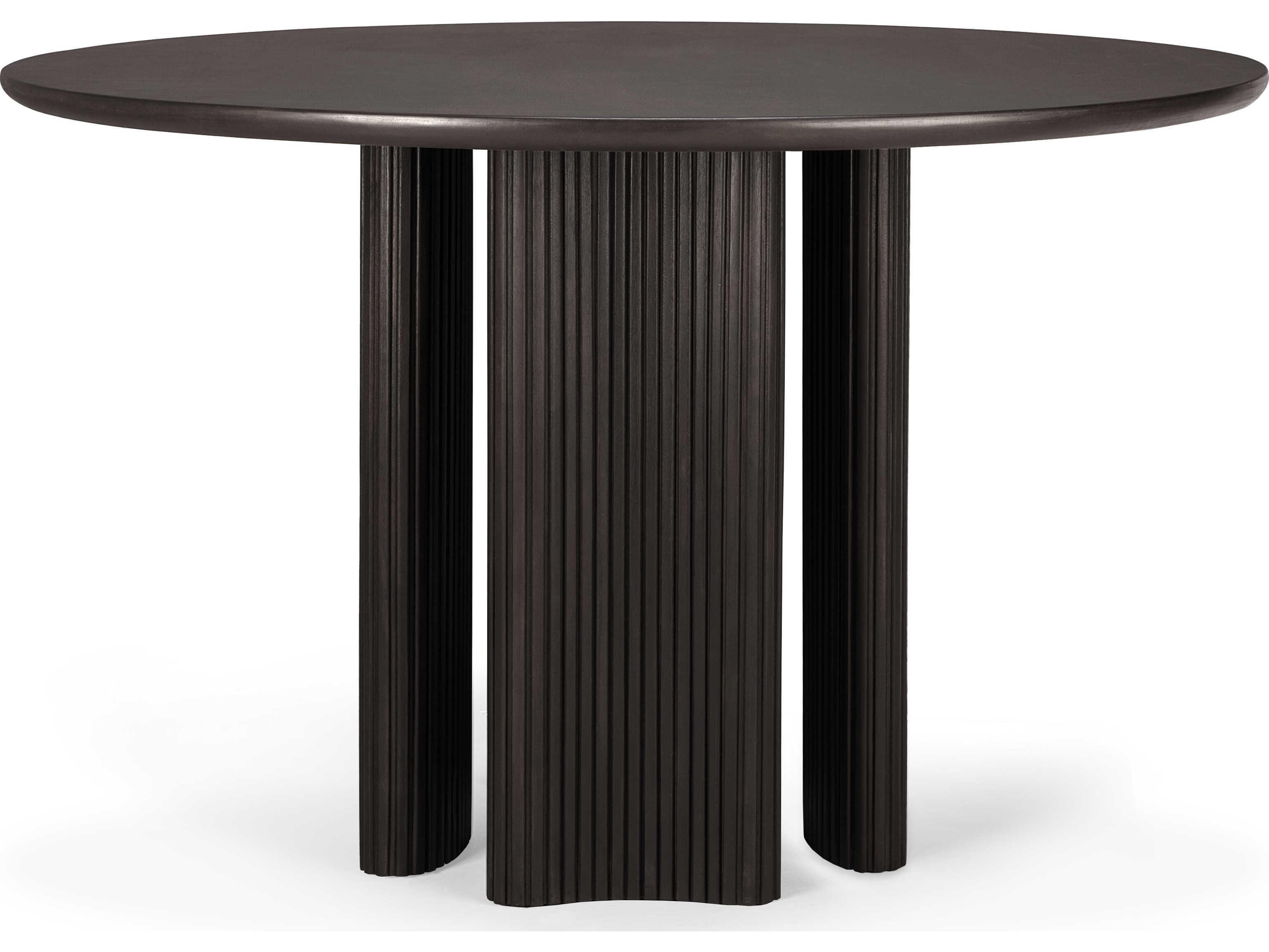 Ethnicraft Roller Max Mahogany Dark Brown Dining Table