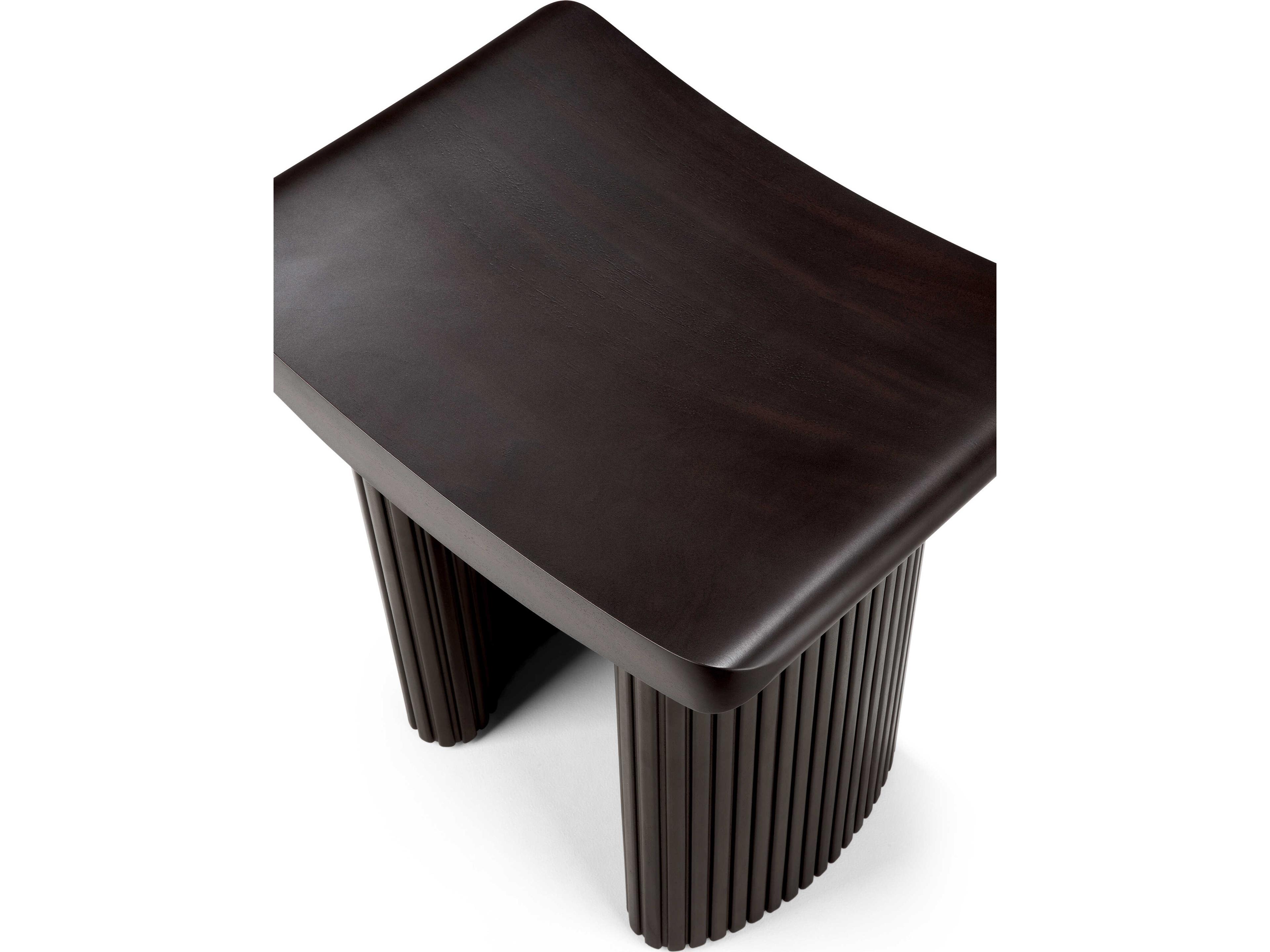Ethnicraft Roller Max Mahogany Dark Brown Stool