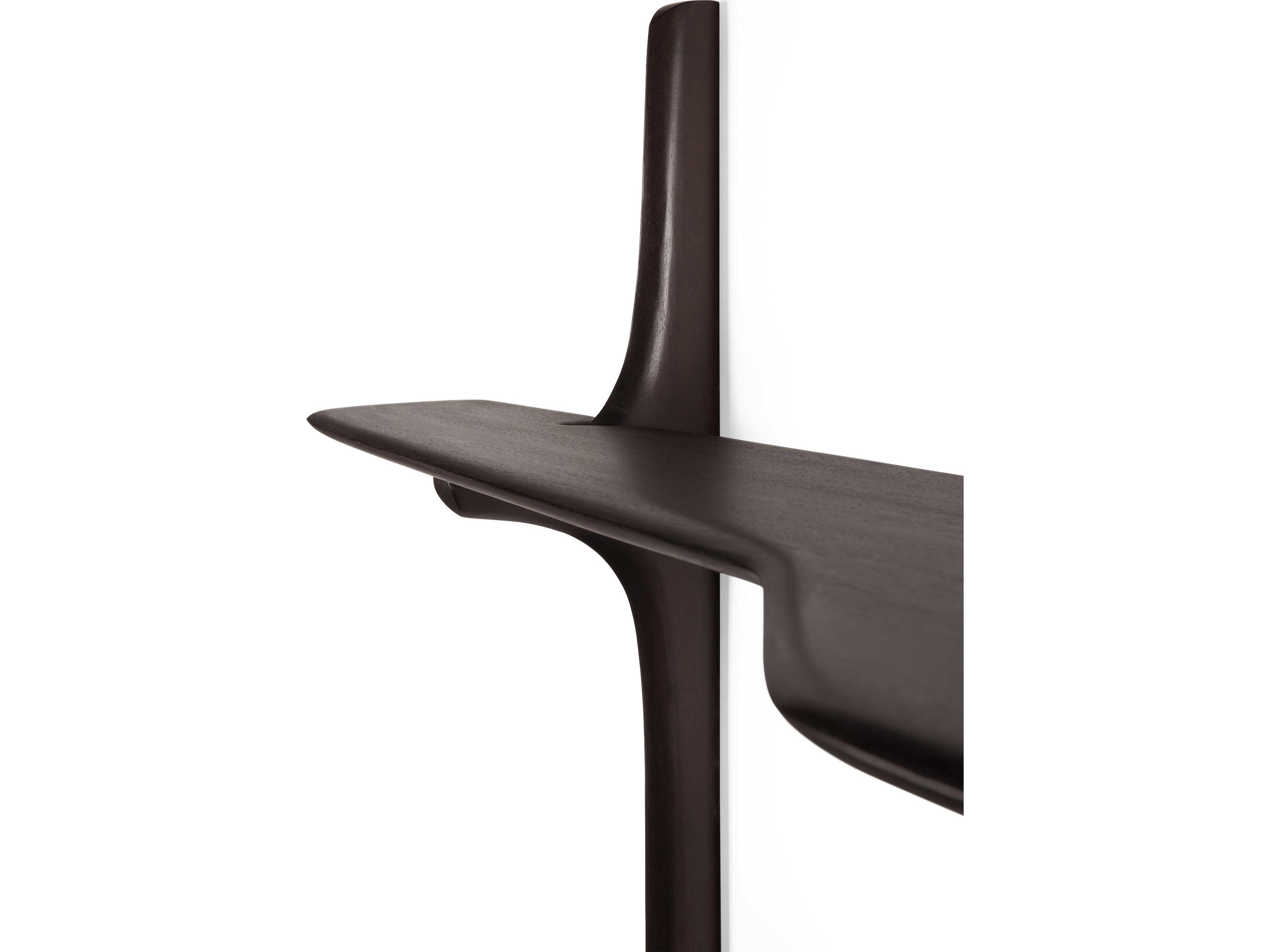 Ethnicraft Pi Mahogany Dark Brown Pi Wall-Mounted Desk