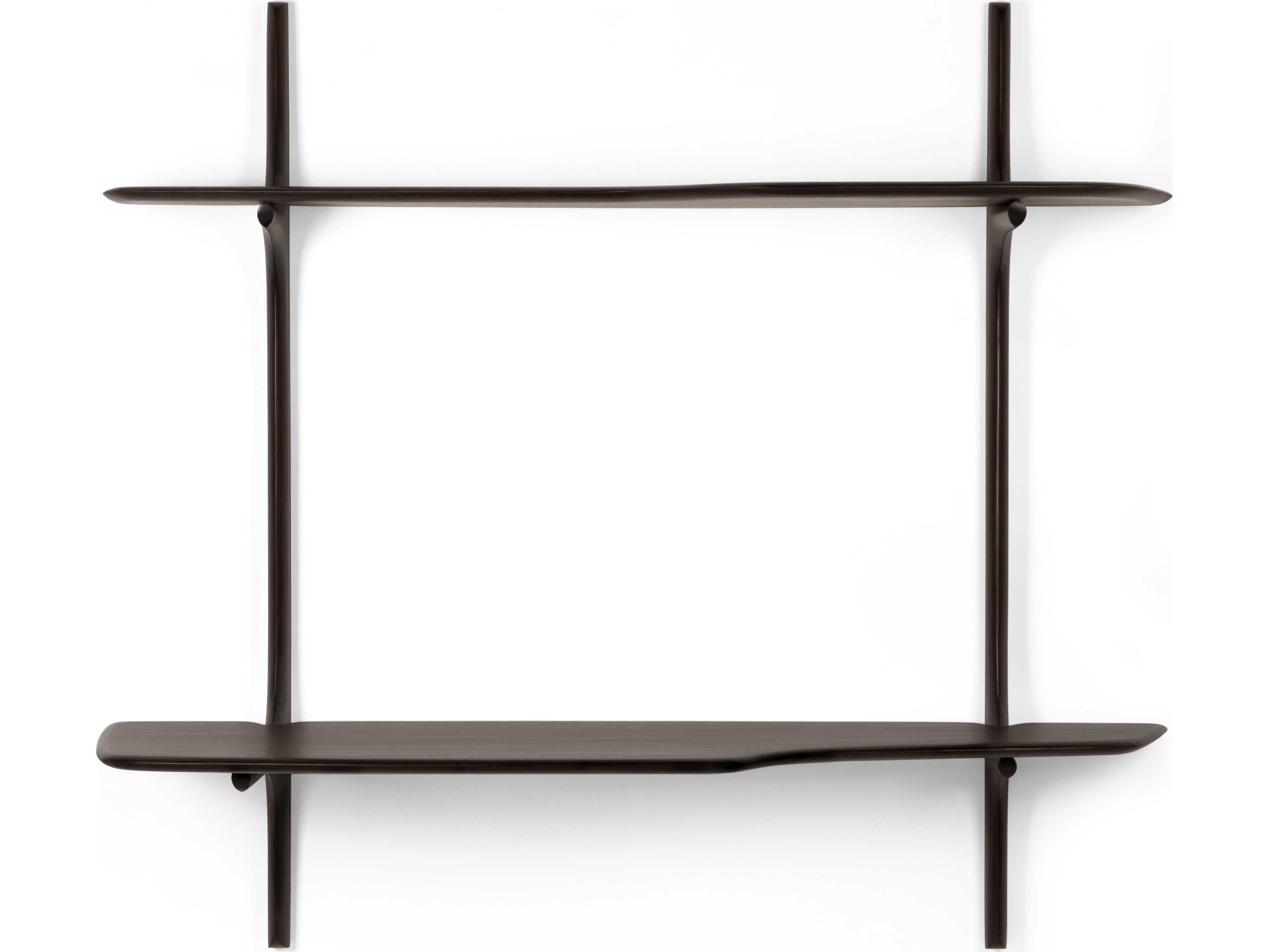 Ethnicraft Pi Mahogany Dark Brown Pi Wall-Mounted Desk