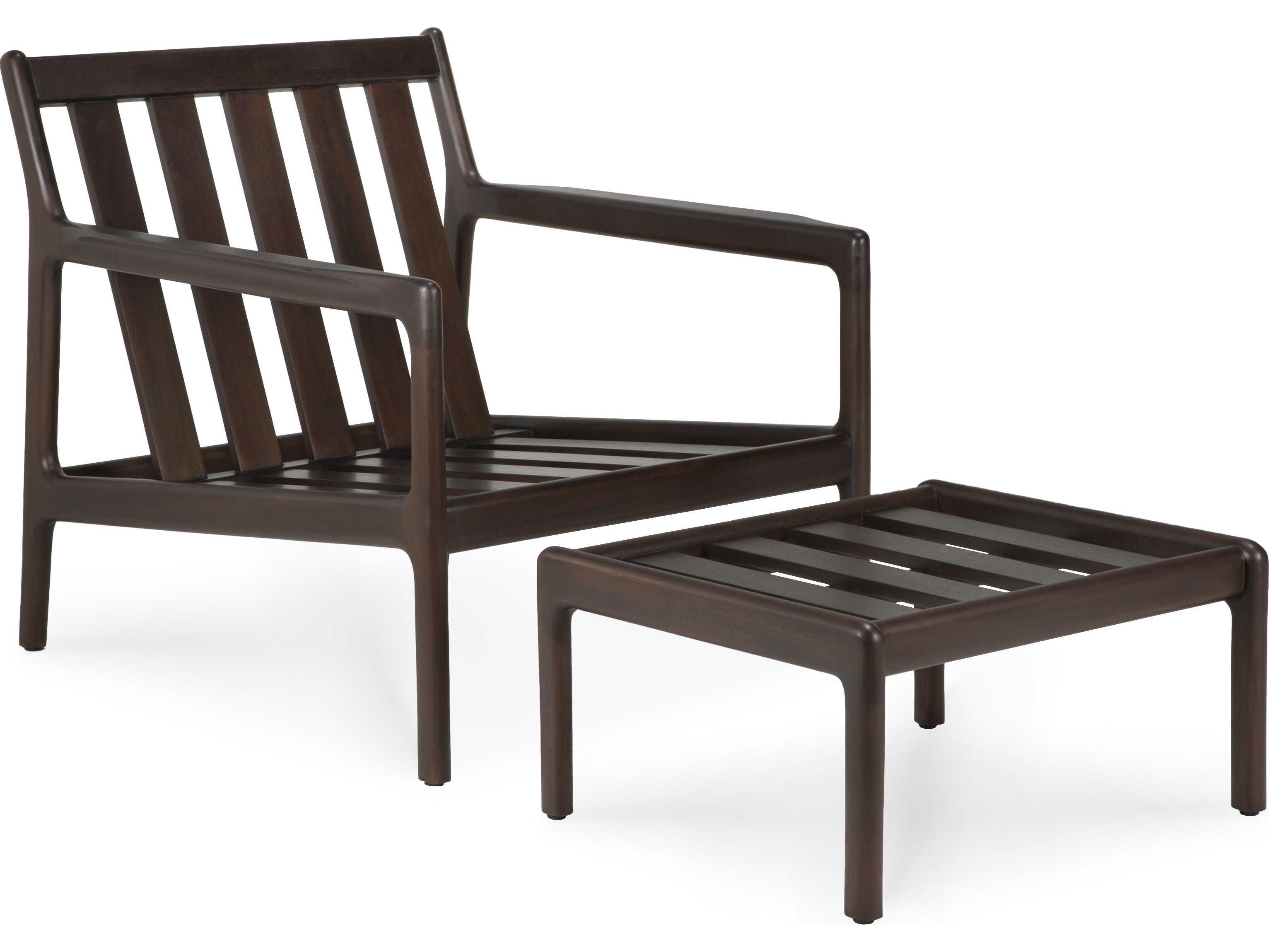 Ethnicraft Jack  Brown Accent Chair