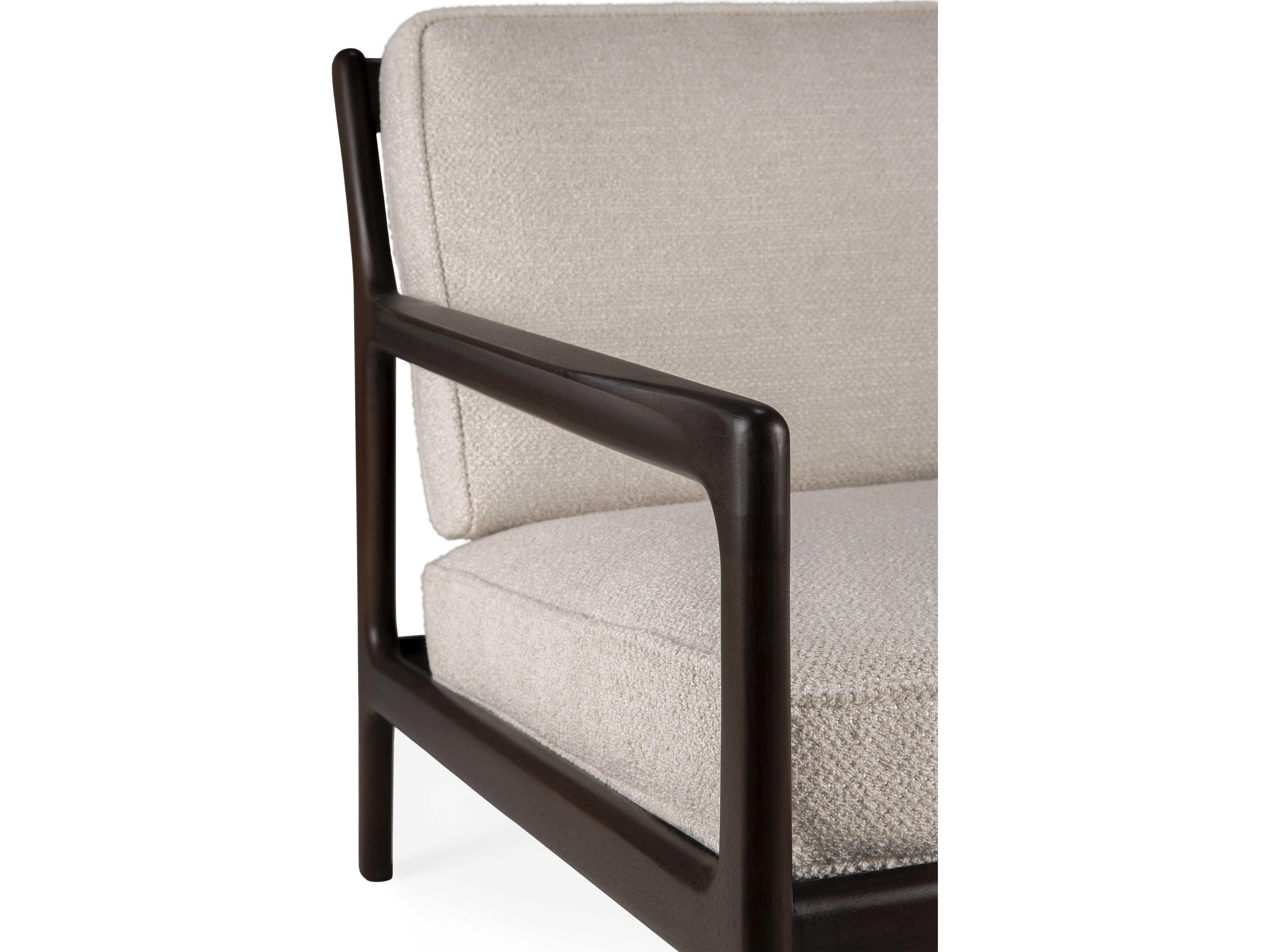 Ethnicraft Jack Mahogany Dark Brown Lounge Chair