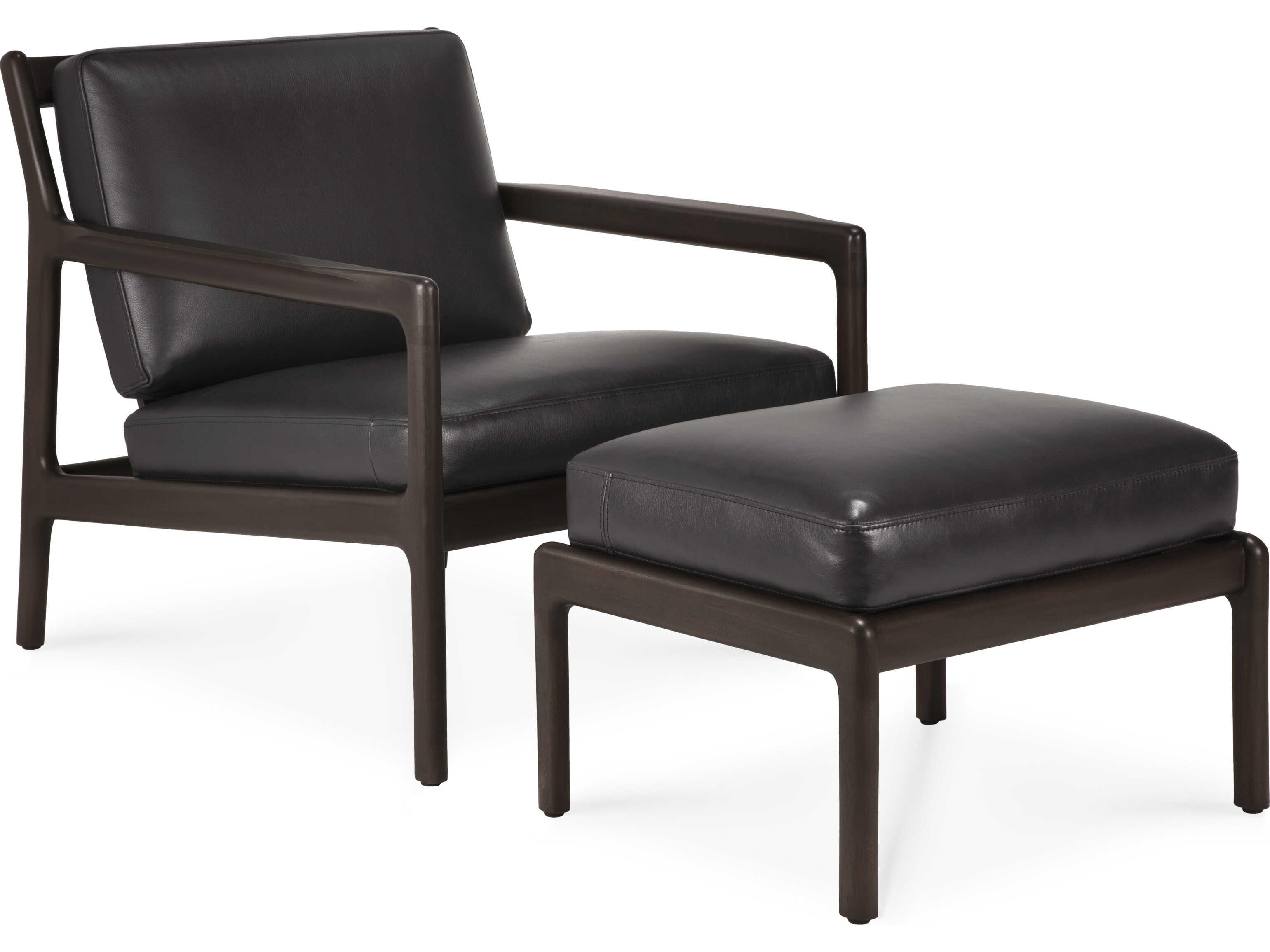 Ethnicraft Jack Mahogany Dark Brown Lounge Chair