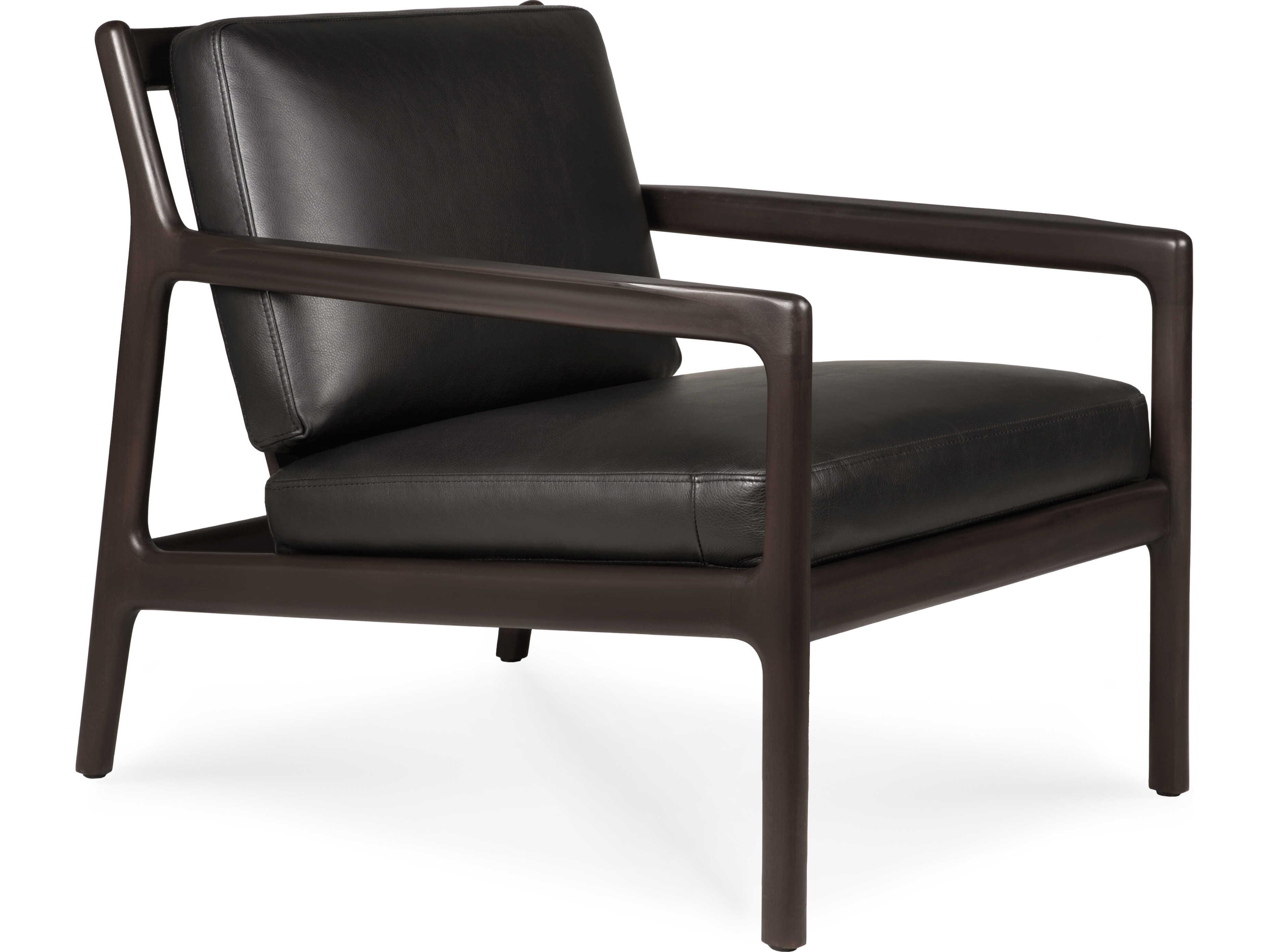 Ethnicraft Jack Mahogany Dark Brown Lounge Chair