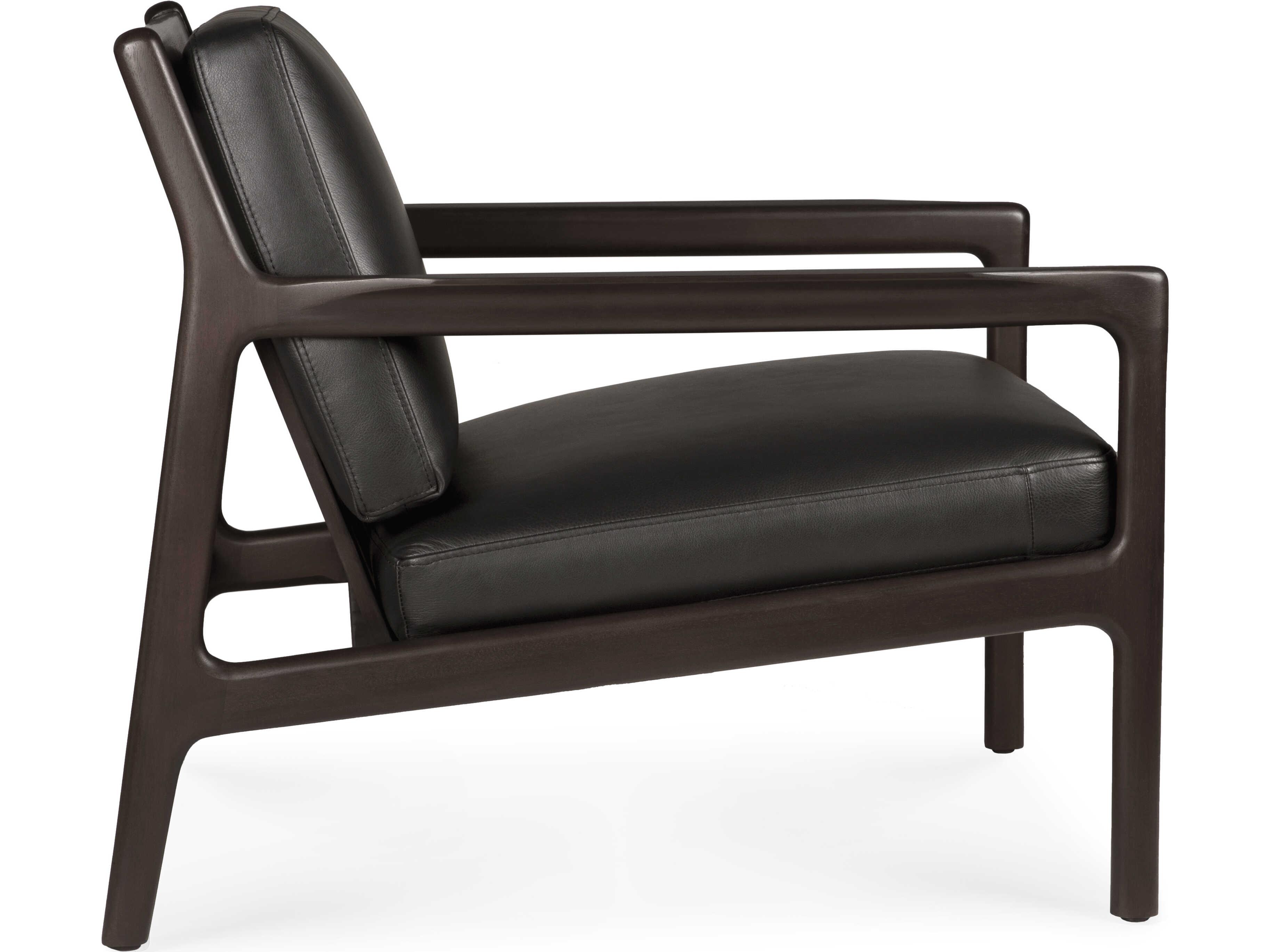 Ethnicraft Jack Mahogany Dark Brown Lounge Chair