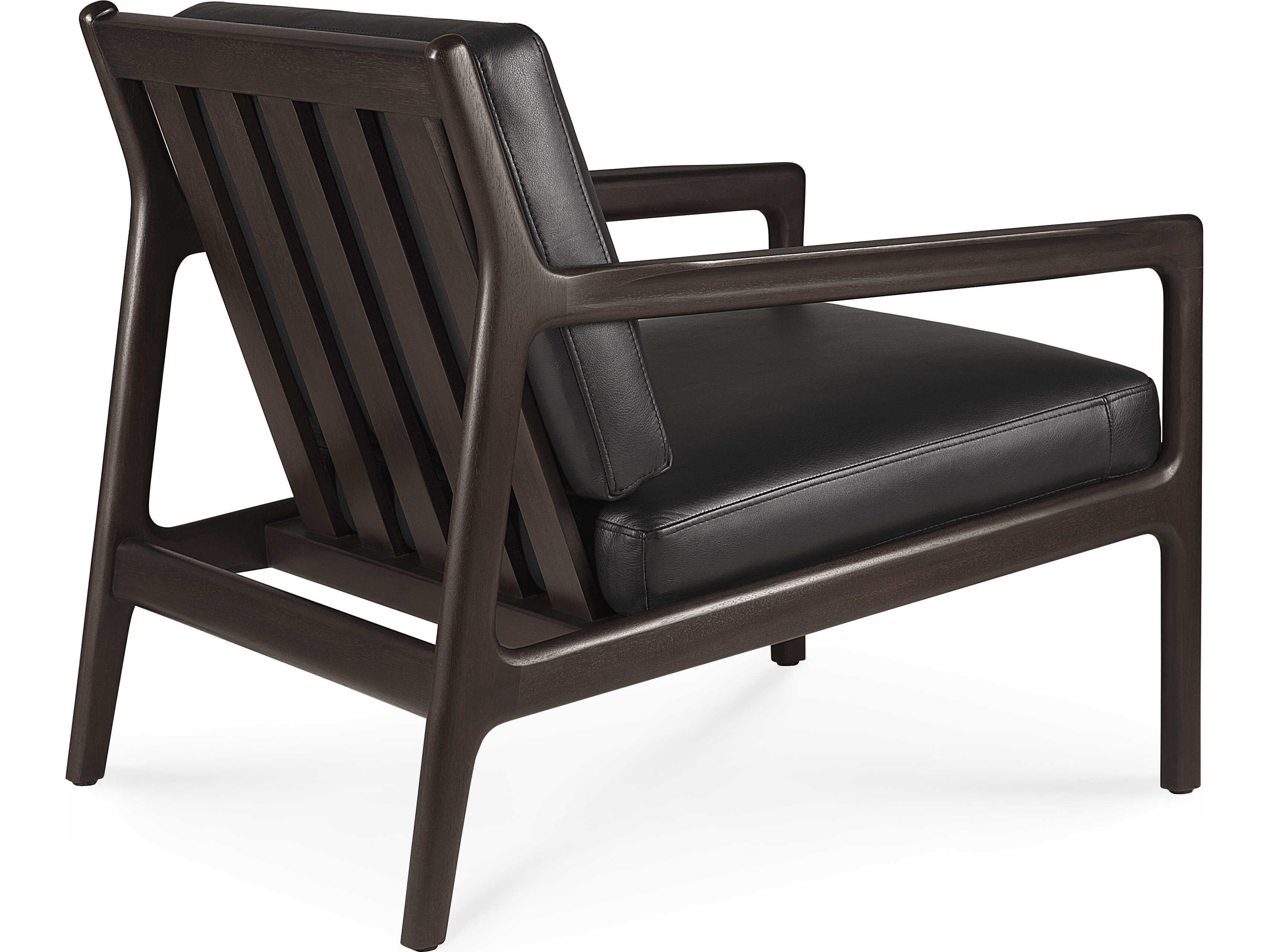 Ethnicraft Jack Mahogany Dark Brown Lounge Chair
