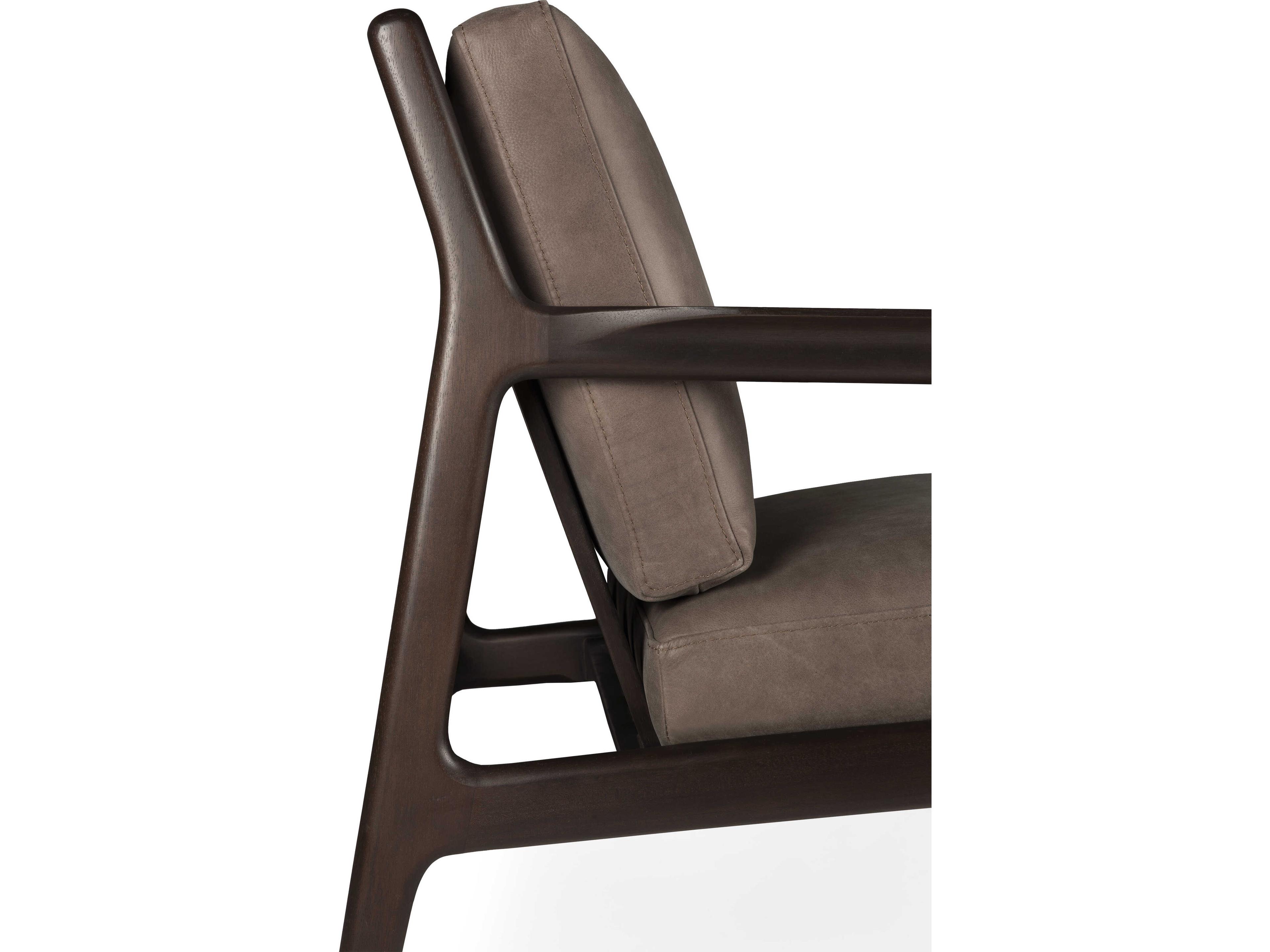 Ethnicraft Jack Mahogany Dark Brown Lounge Chair