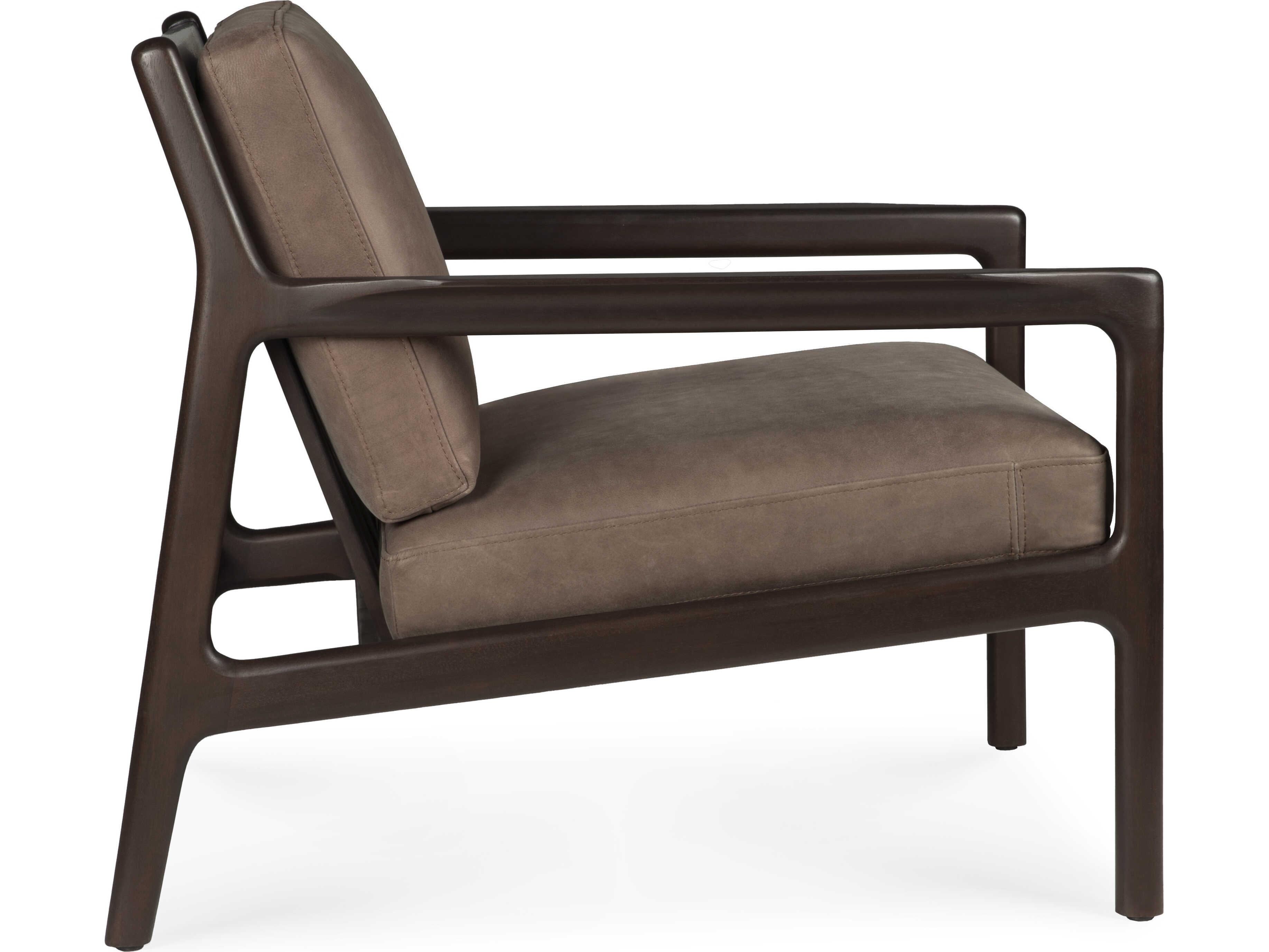 Ethnicraft Jack Mahogany Dark Brown Lounge Chair