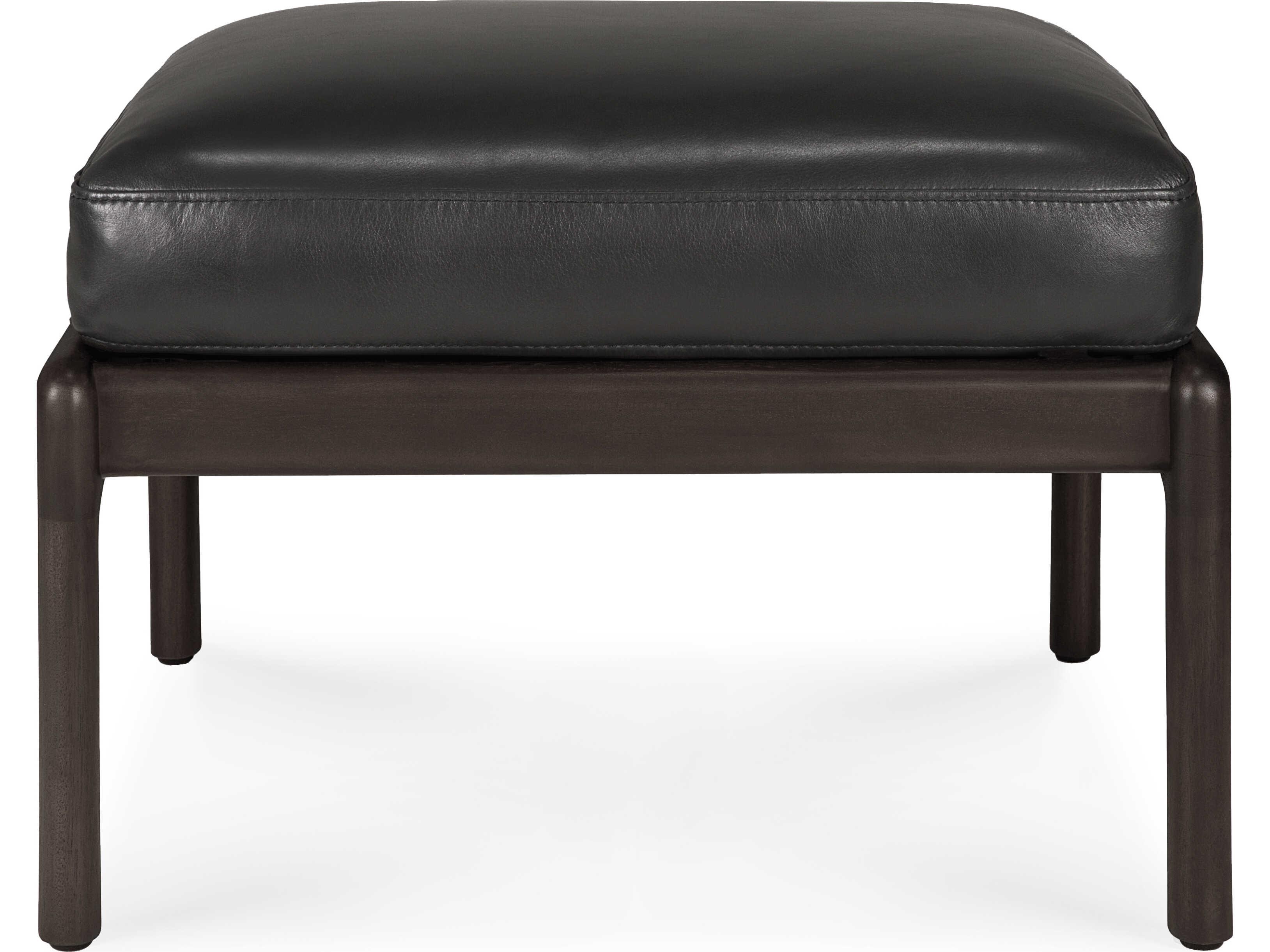 Ethnicraft Jack Mahogany Dark Brown Footstool