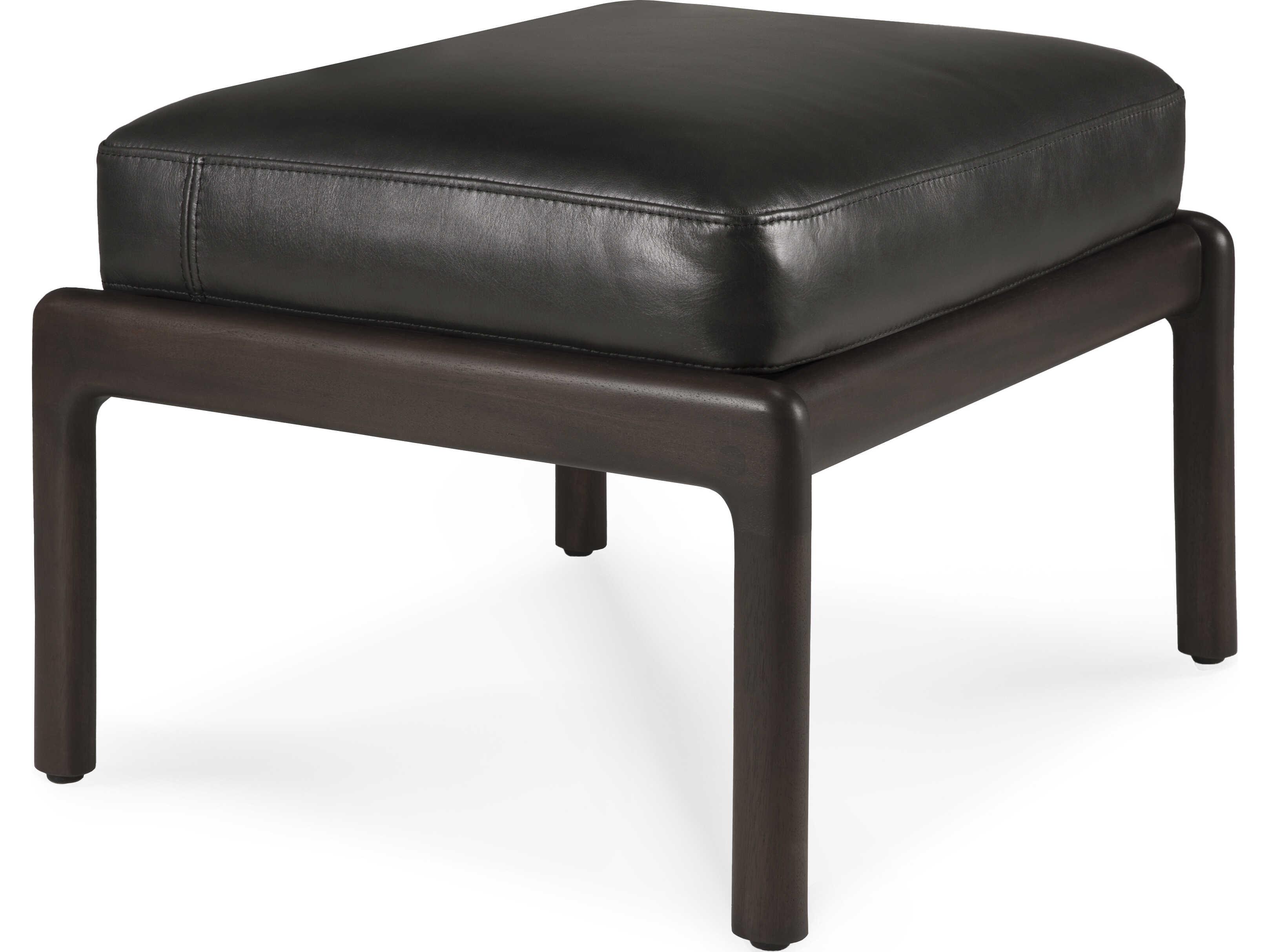 Ethnicraft Jack Mahogany Dark Brown Footstool