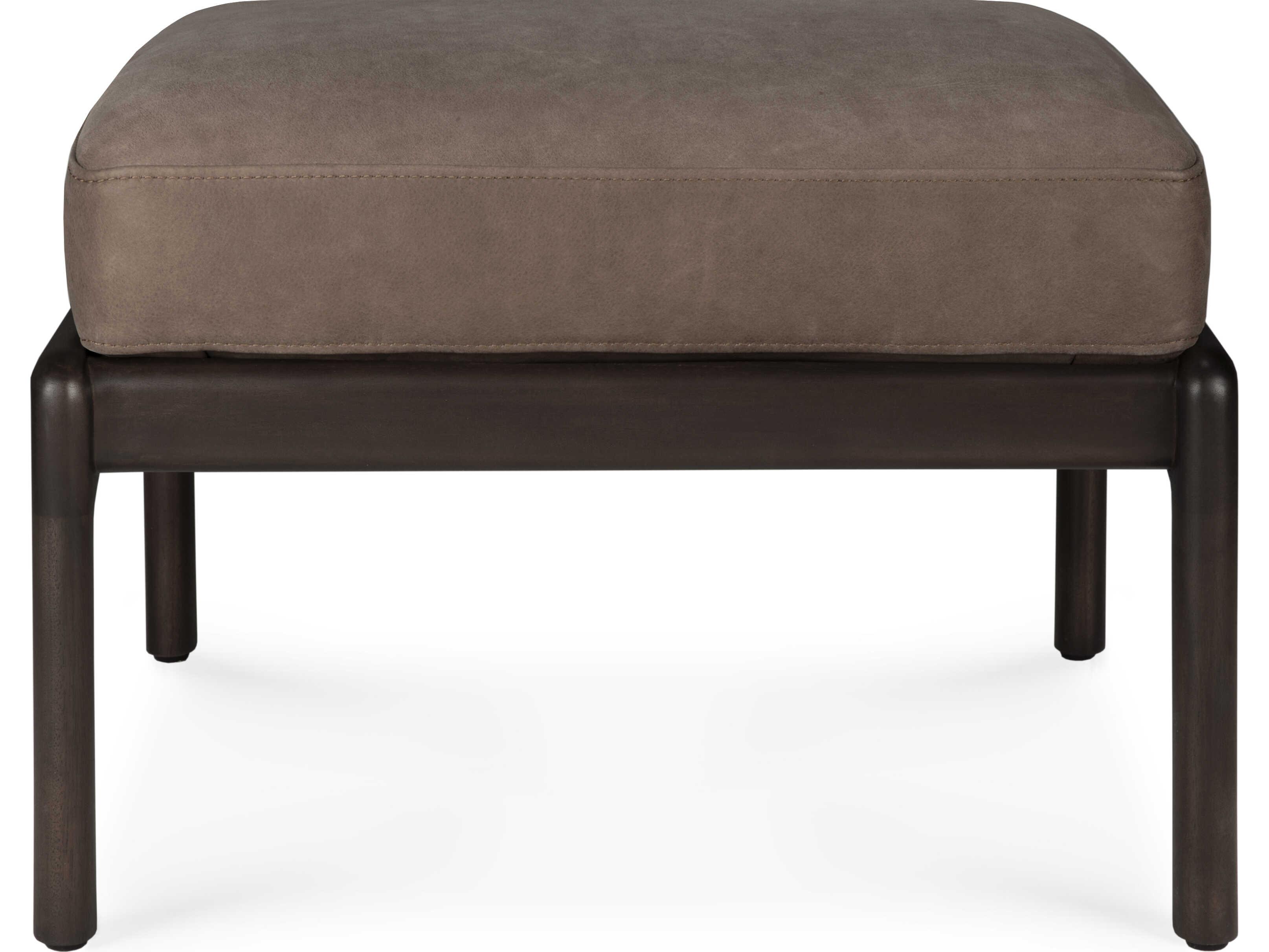 Ethnicraft Jack Mahogany Dark Brown Footstool
