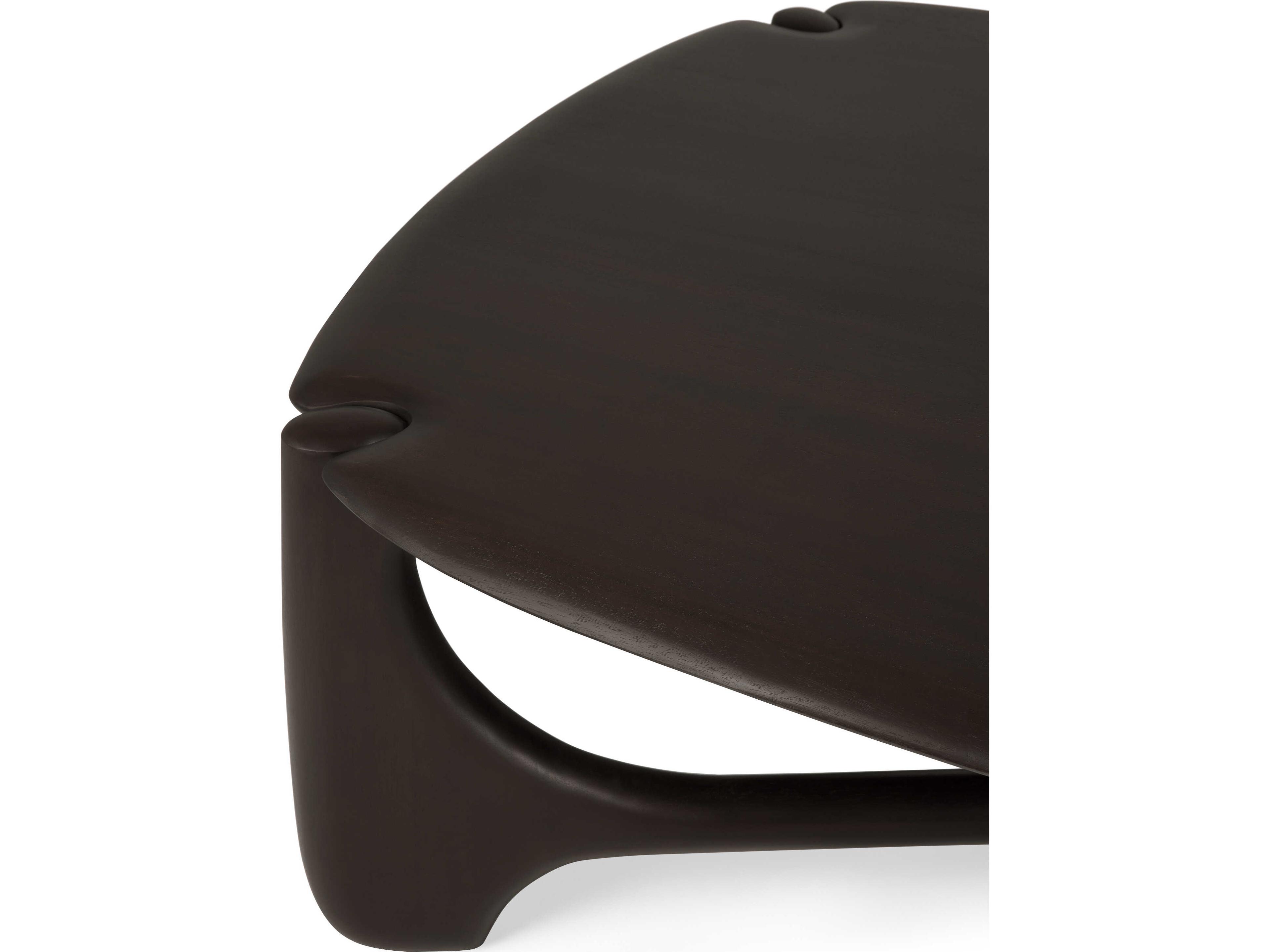 Ethnicraft Pi Mahogany Dark Brown Pi Coffee Table