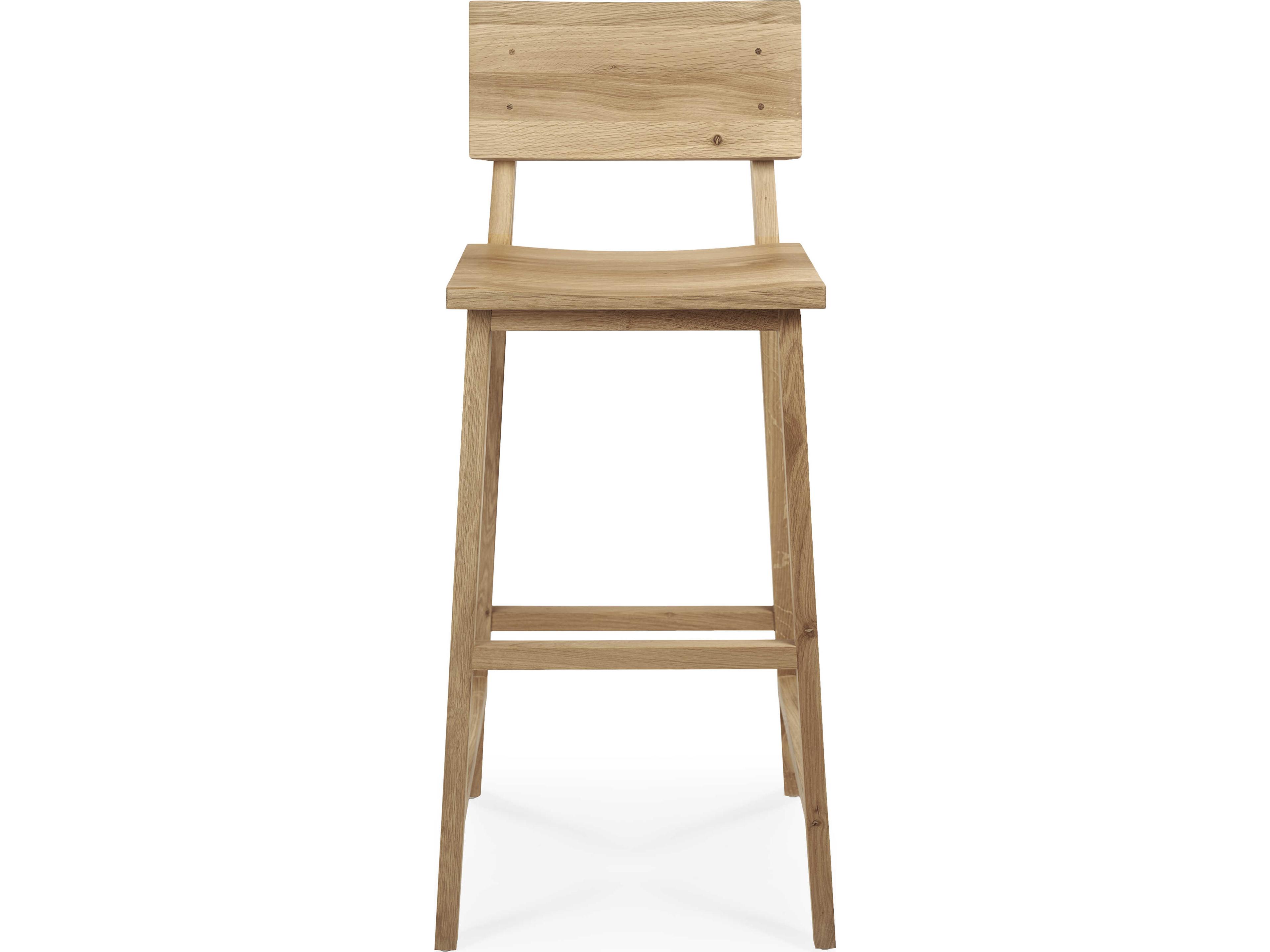Ethnicraft N4 Varnished Bar Stool