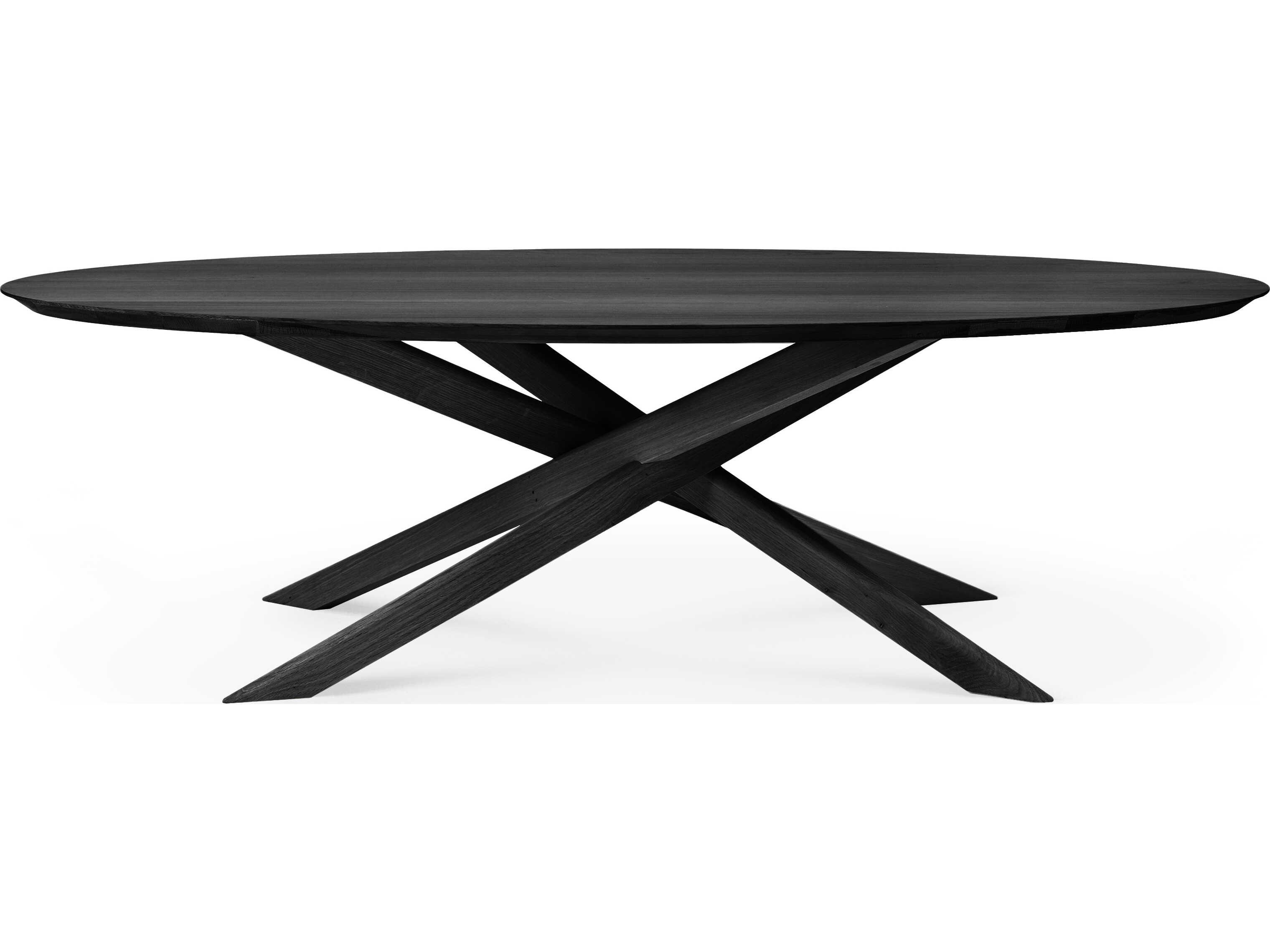 Ethnicraft Mikado Oak Black Dining Table