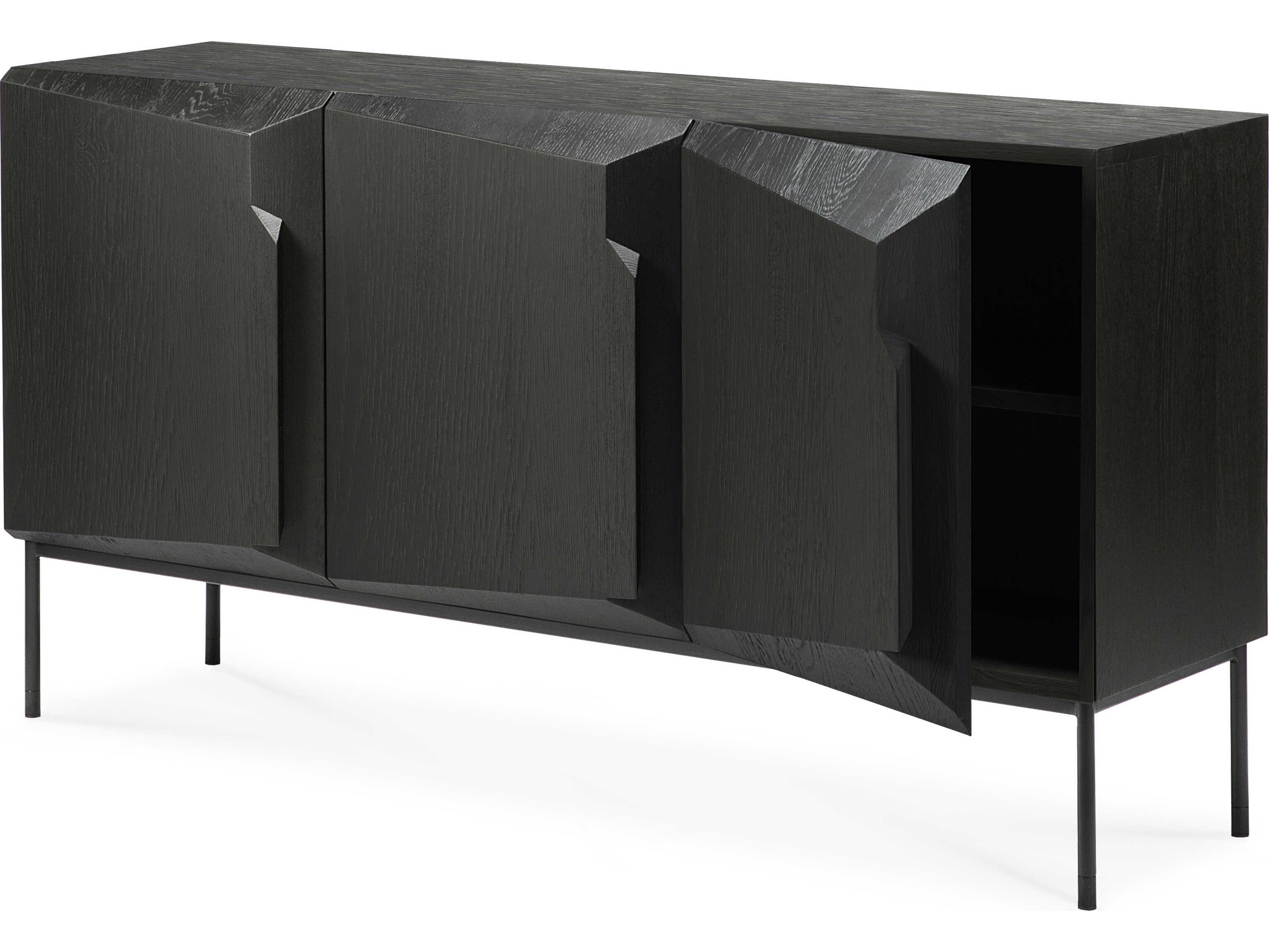 Ethnicraft Stairs Oak Black Sideboard