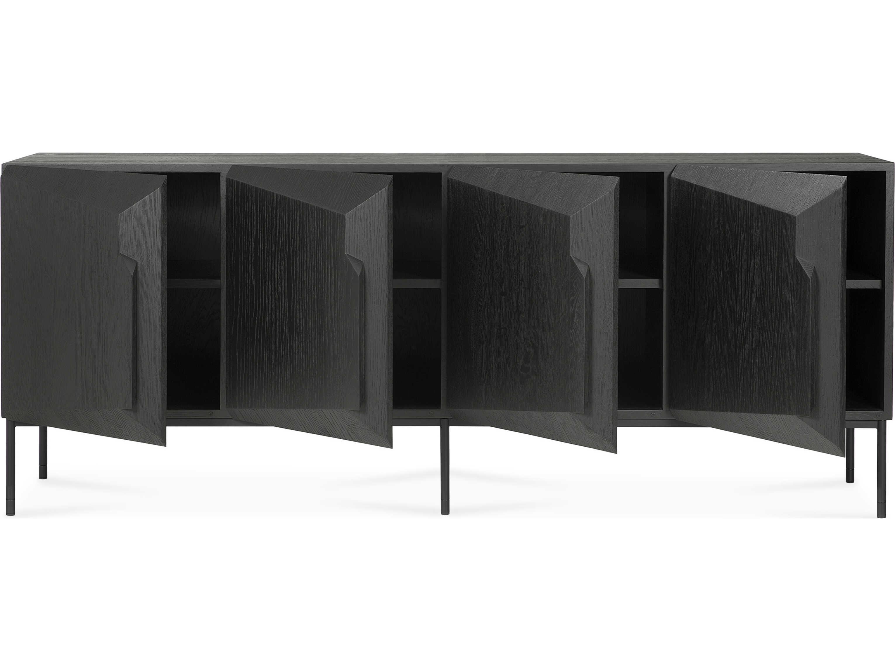 Ethnicraft Stairs Oak Black Sideboard