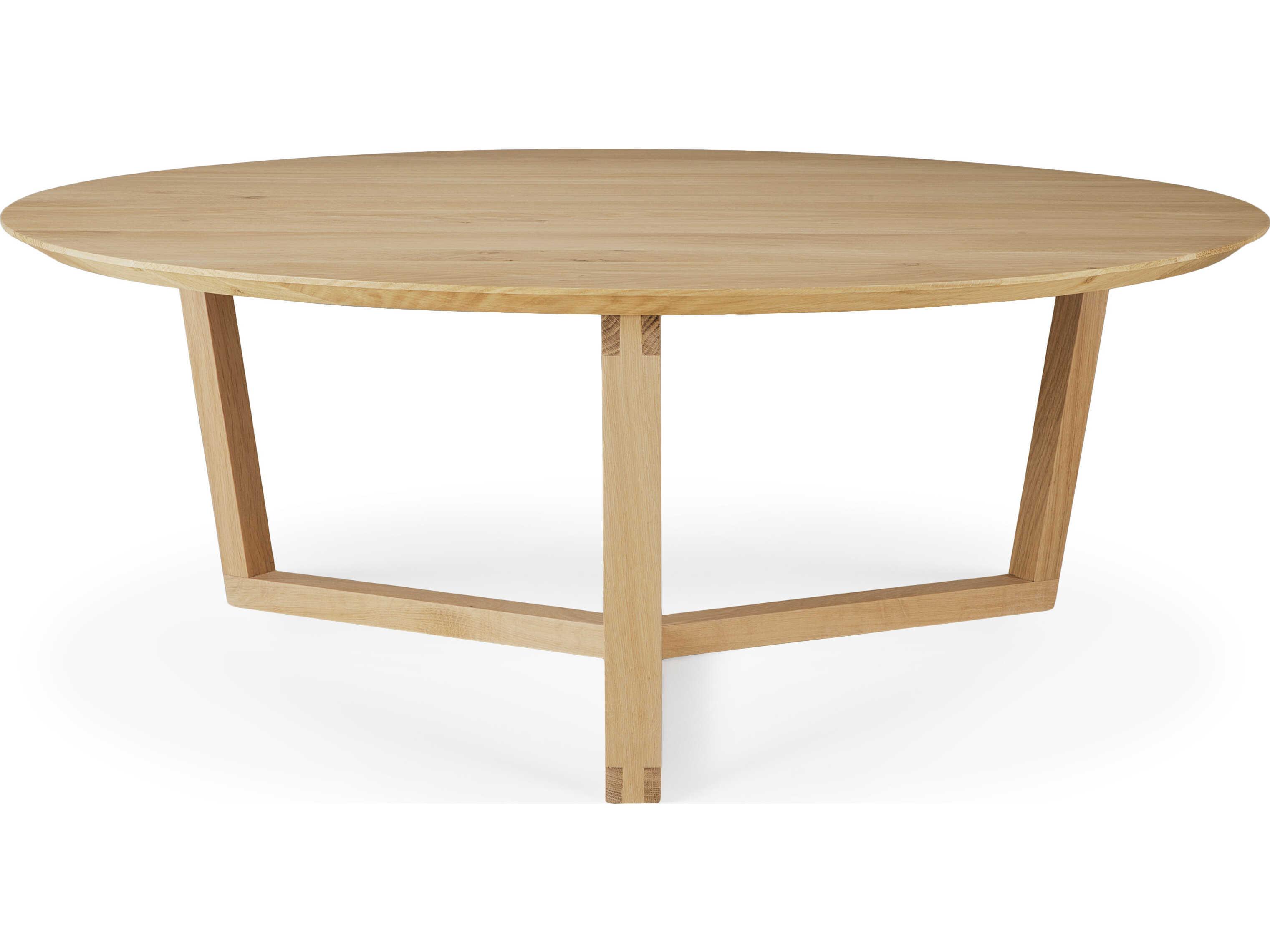 Ethnicraft Tripod Oak Coffee Table