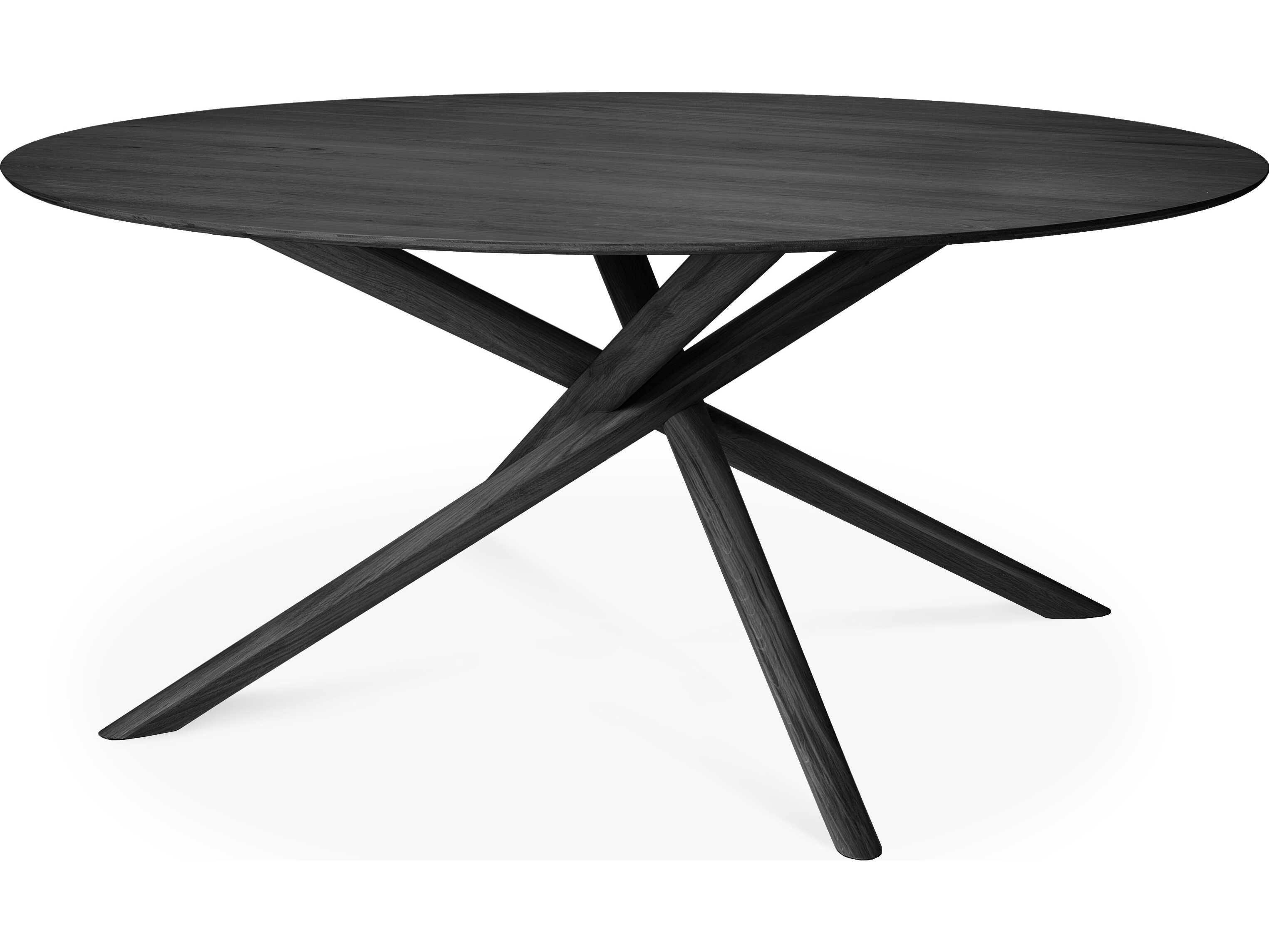 Ethnicraft Mikado Oak Black Dining Table
