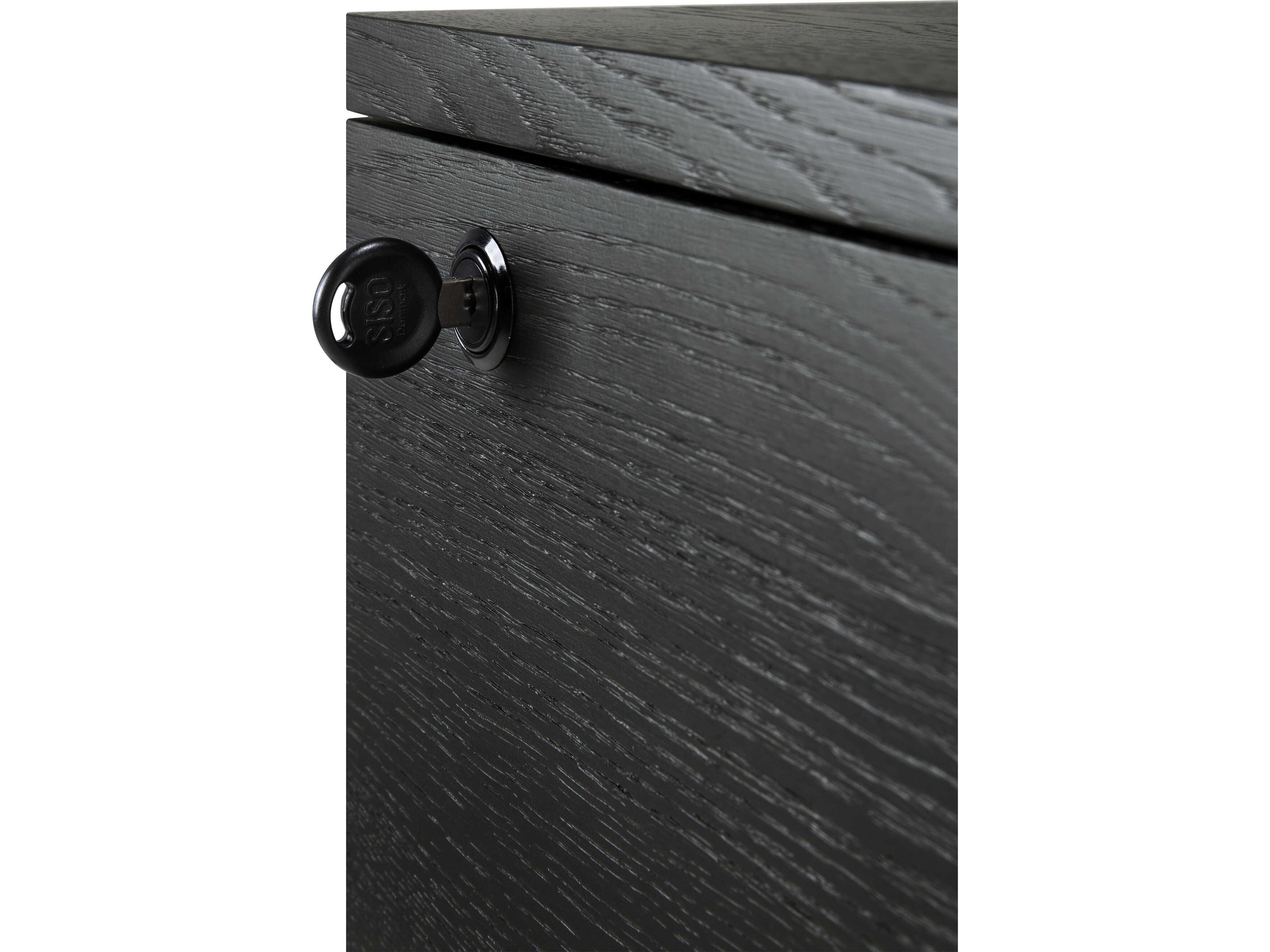 Ethnicraft Billy Oak Black Drawer Unit