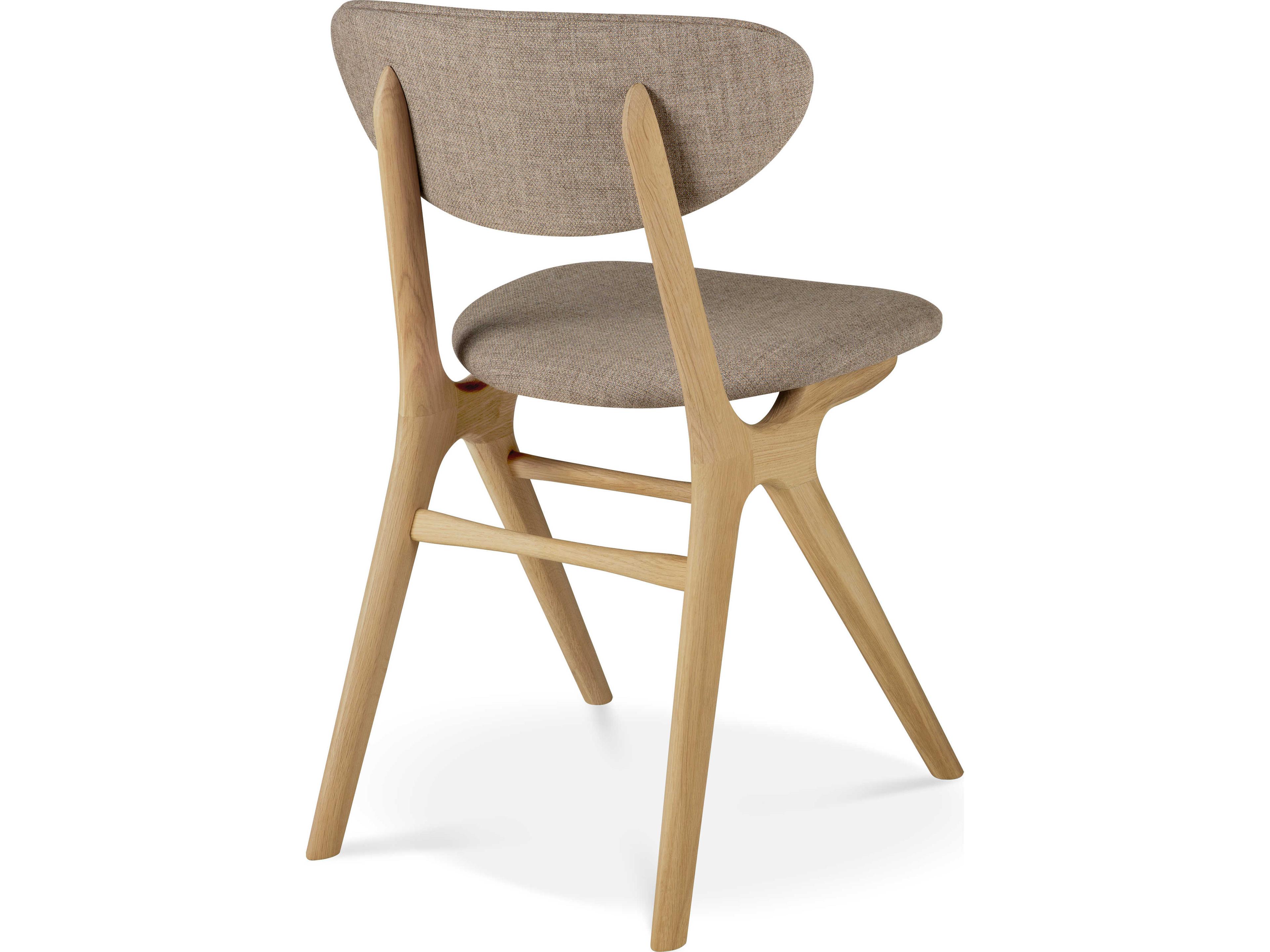 Ethnicraft Eye Oak and Warm Grey Dining Chair