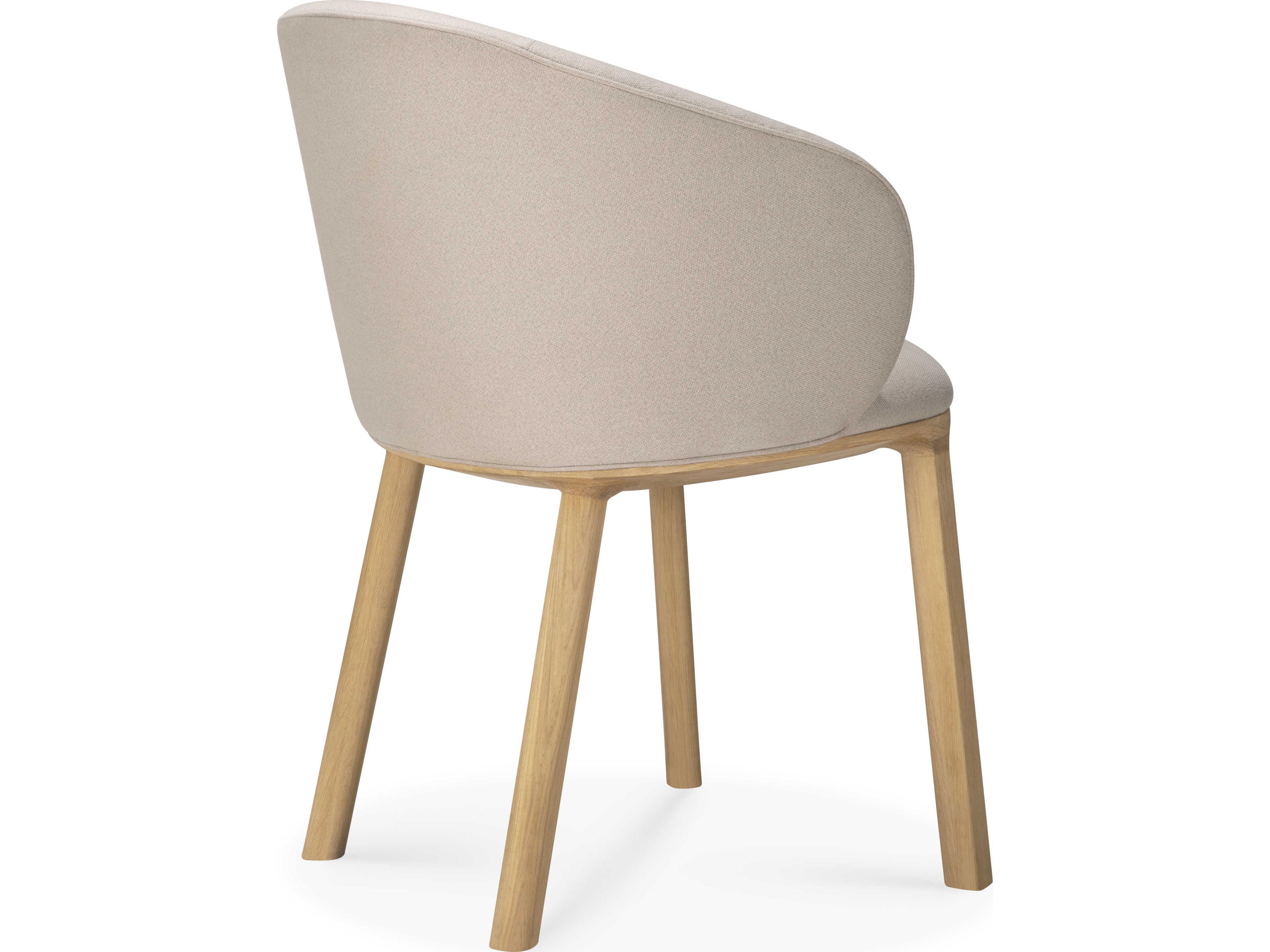 Ethnicraft Unda Oak and Salt Dining Chair