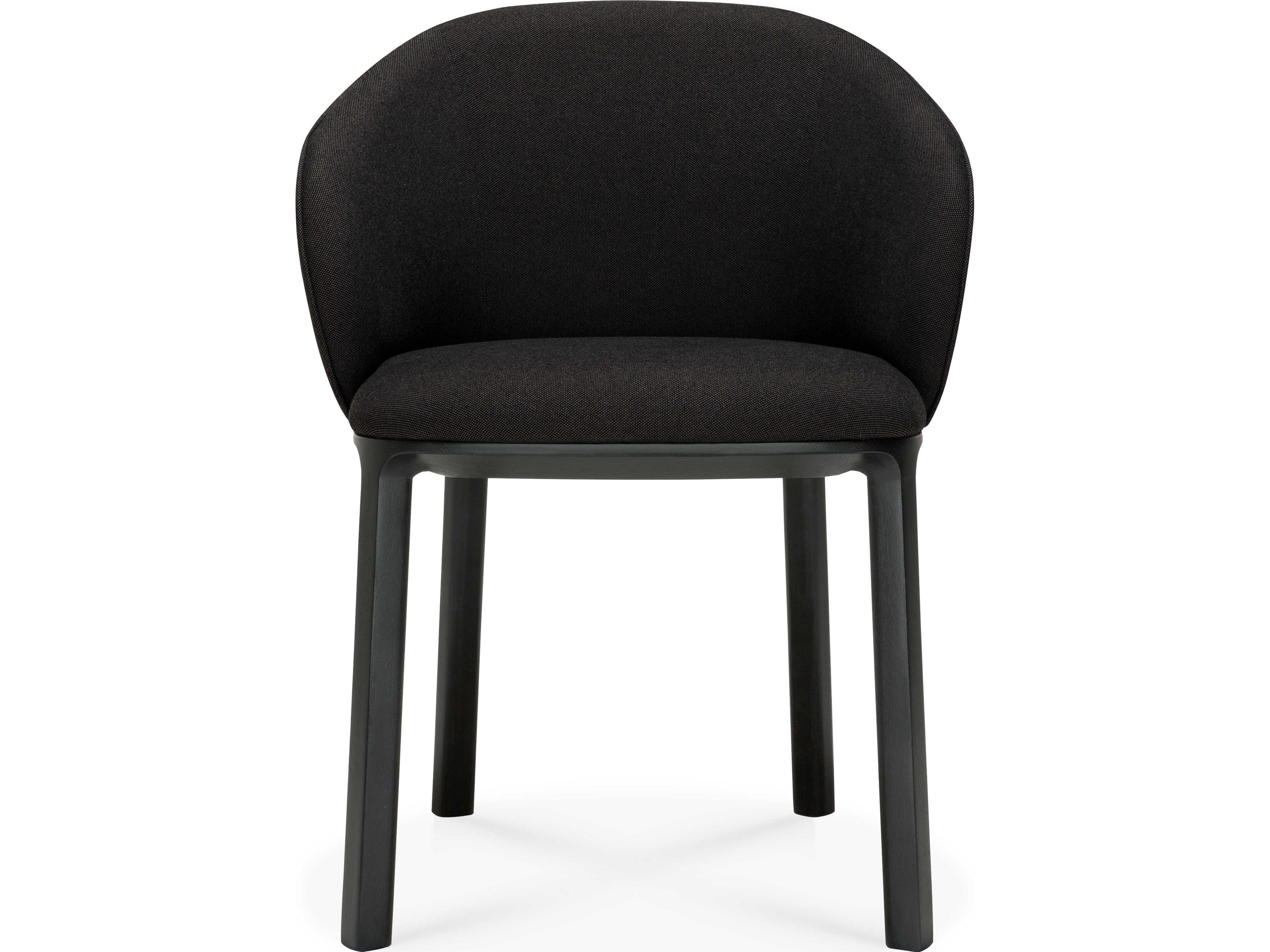Ethnicraft Unda Oak Black and Charcoal Dining Chair