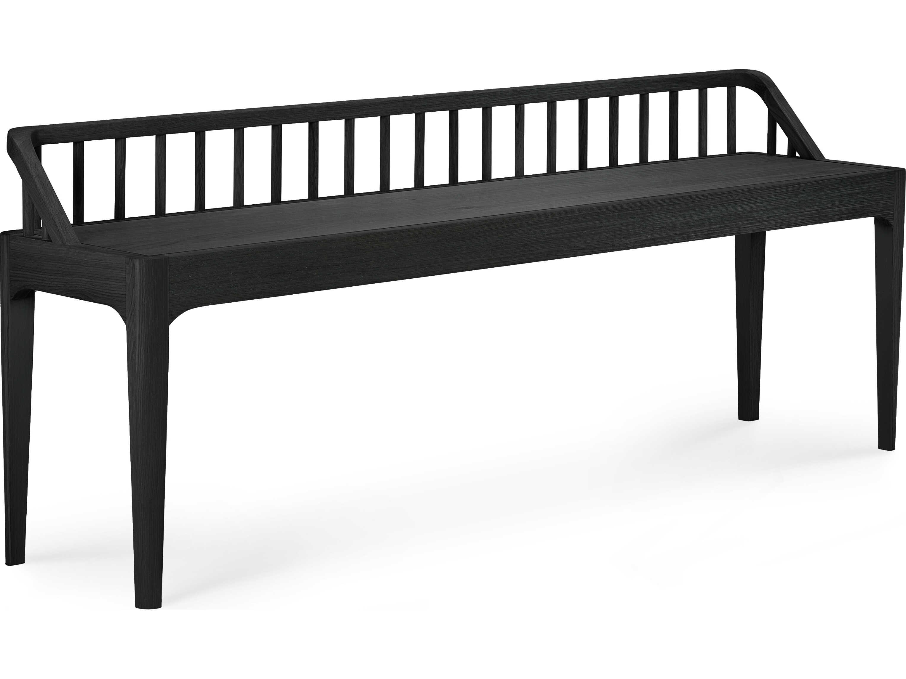 Ethnicraft Spindle Oak Black Bench