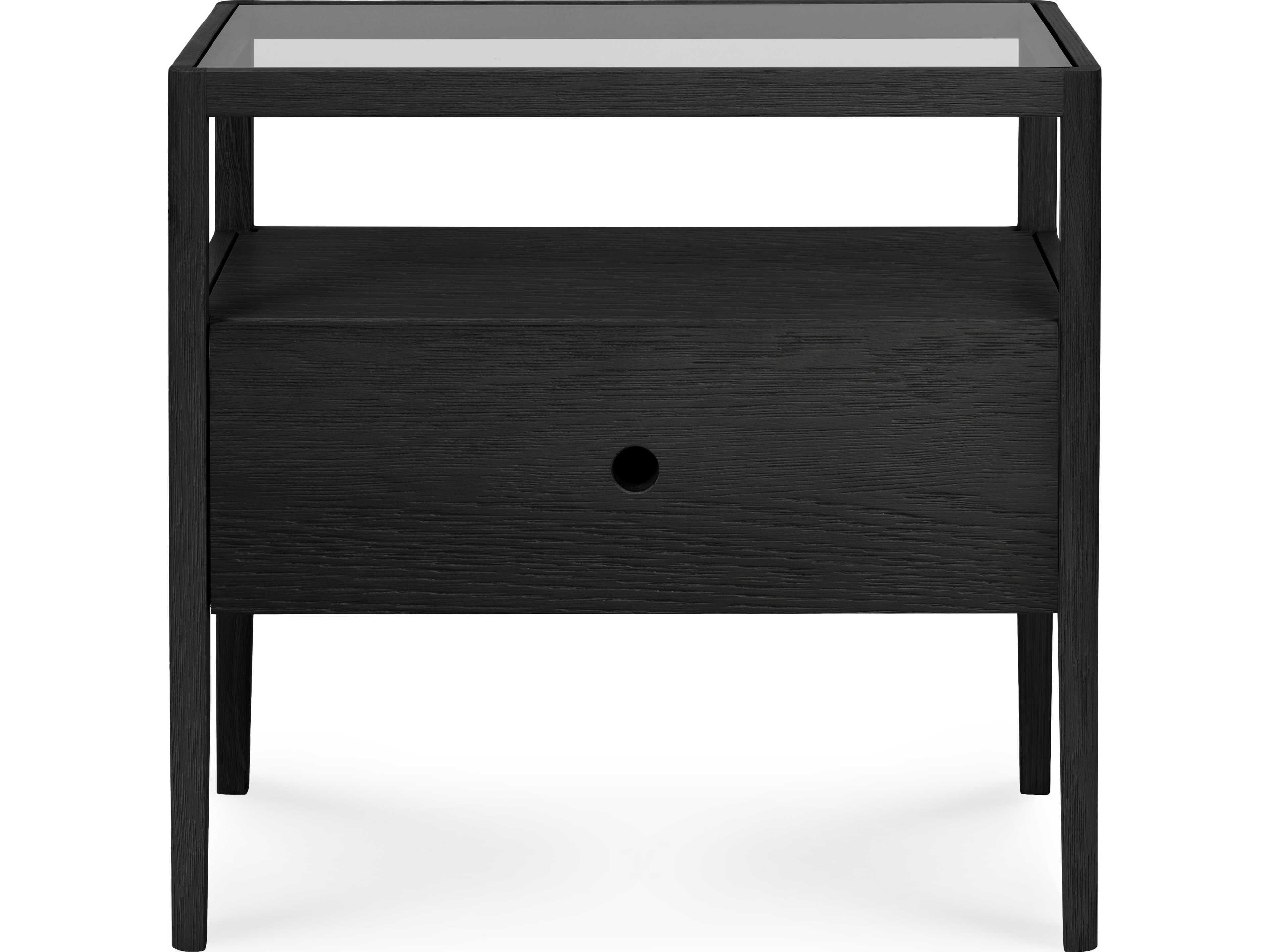 Ethnicraft Spindle Oak Black Bedside Table