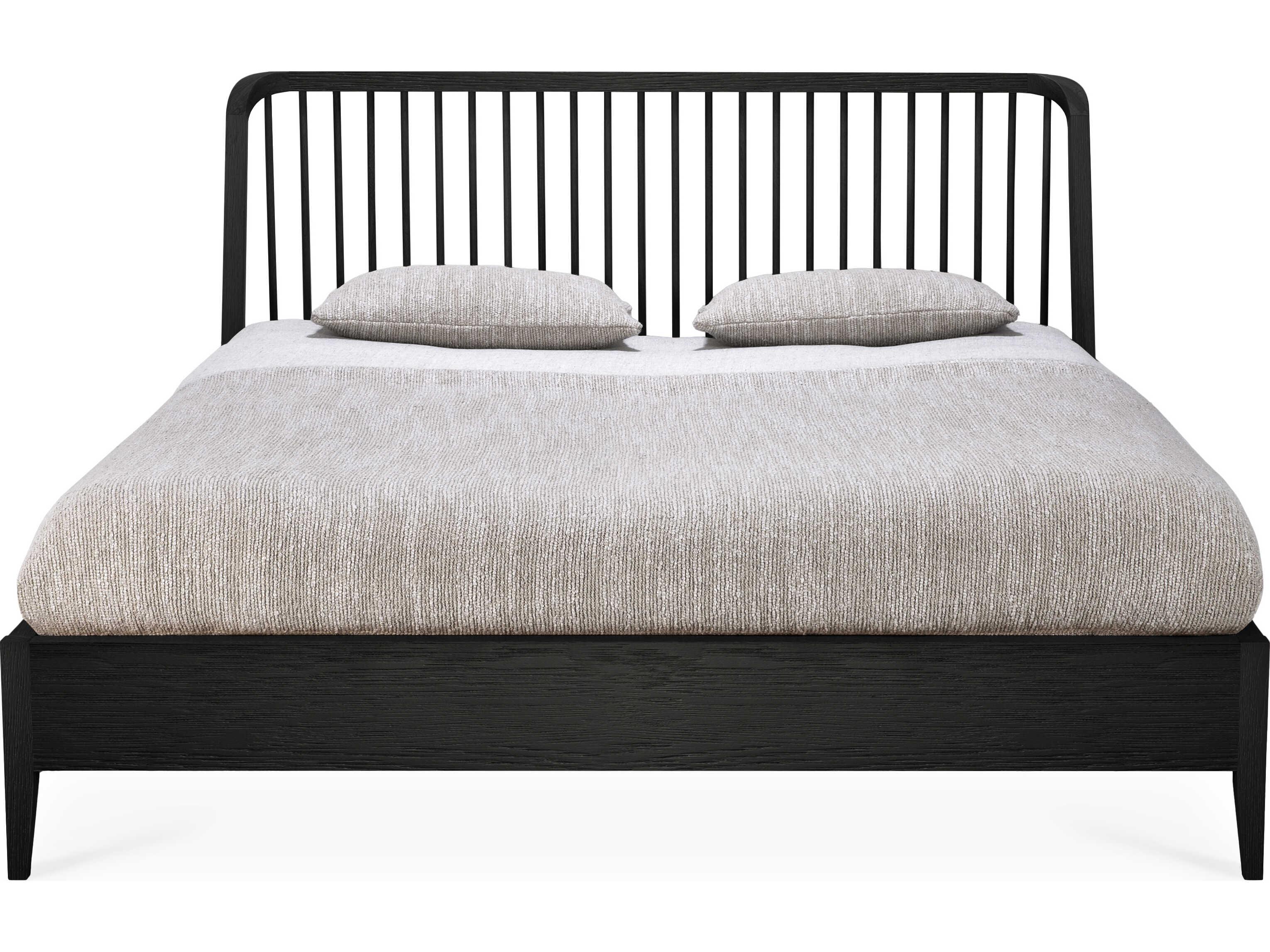 Ethnicraft Spindle Oak Black Bed