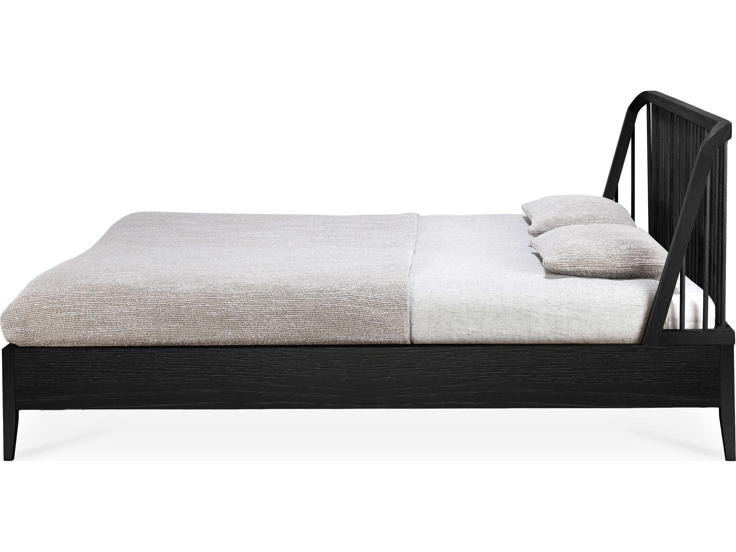 Ethnicraft Spindle Oak Black Bed