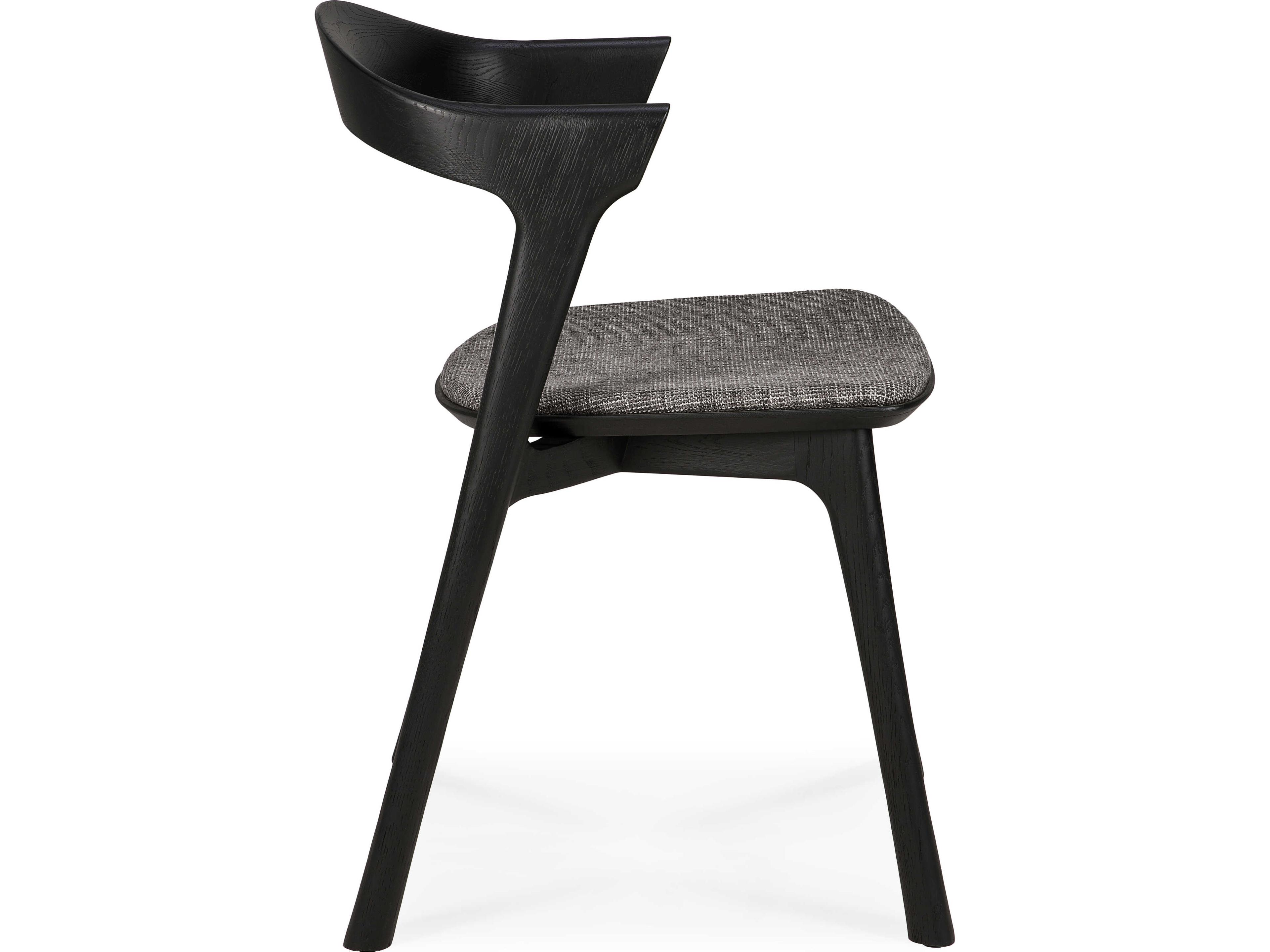 Ethnicraft Bok Oak Black and Grey Dining Chair