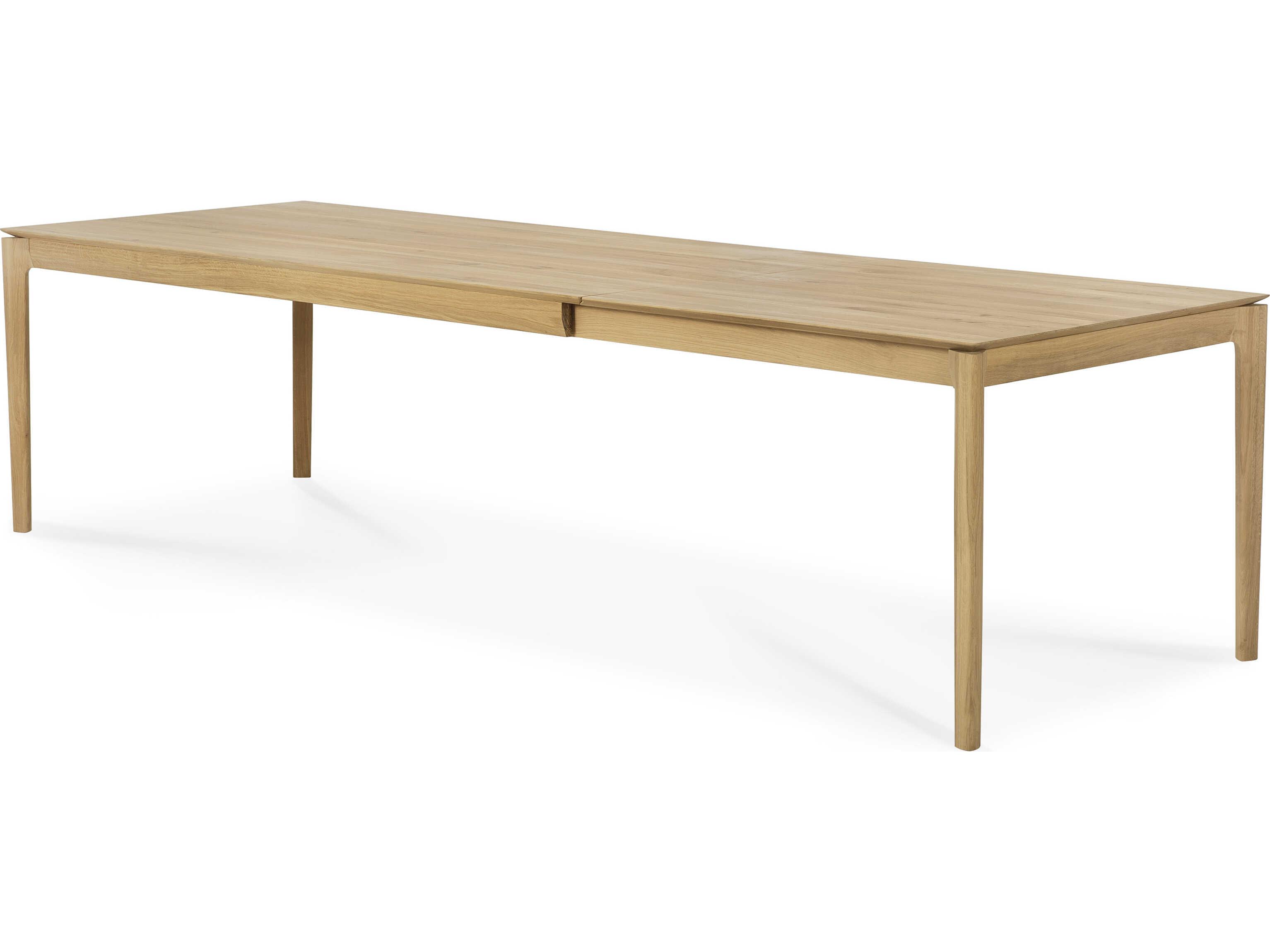 Ethnicraft Bok Oak Extendable Dining Table