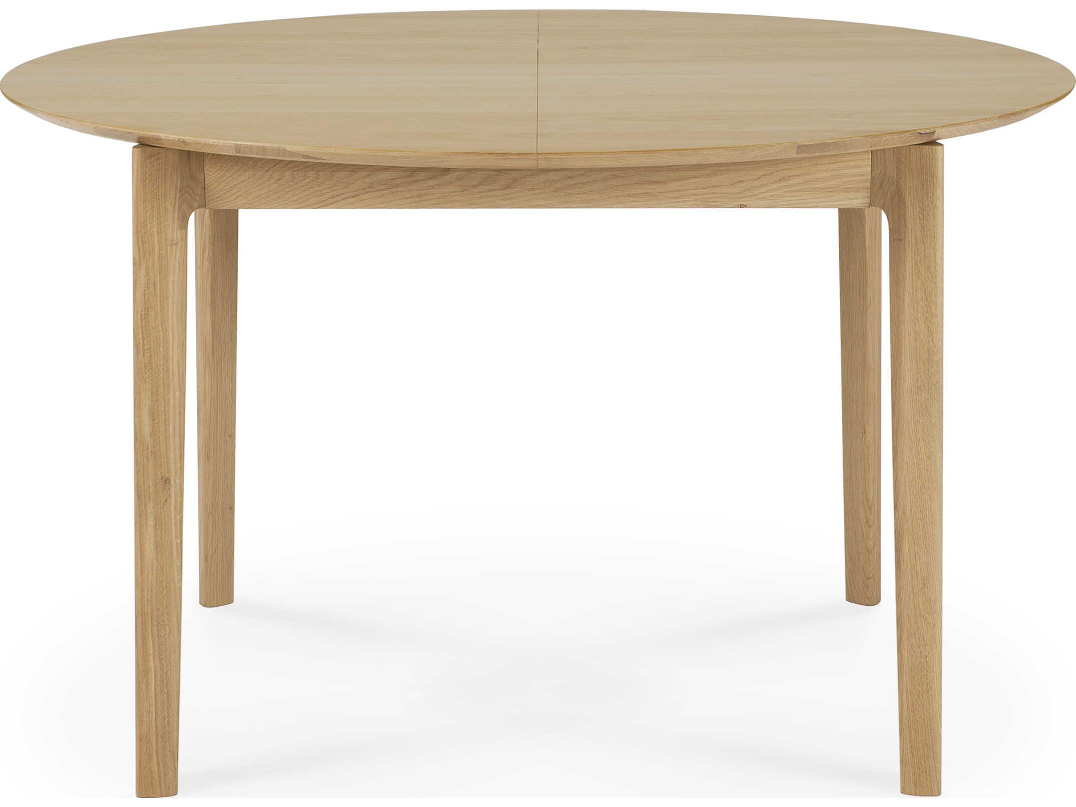 Ethnicraft Bok Oak Extendable Dining Table