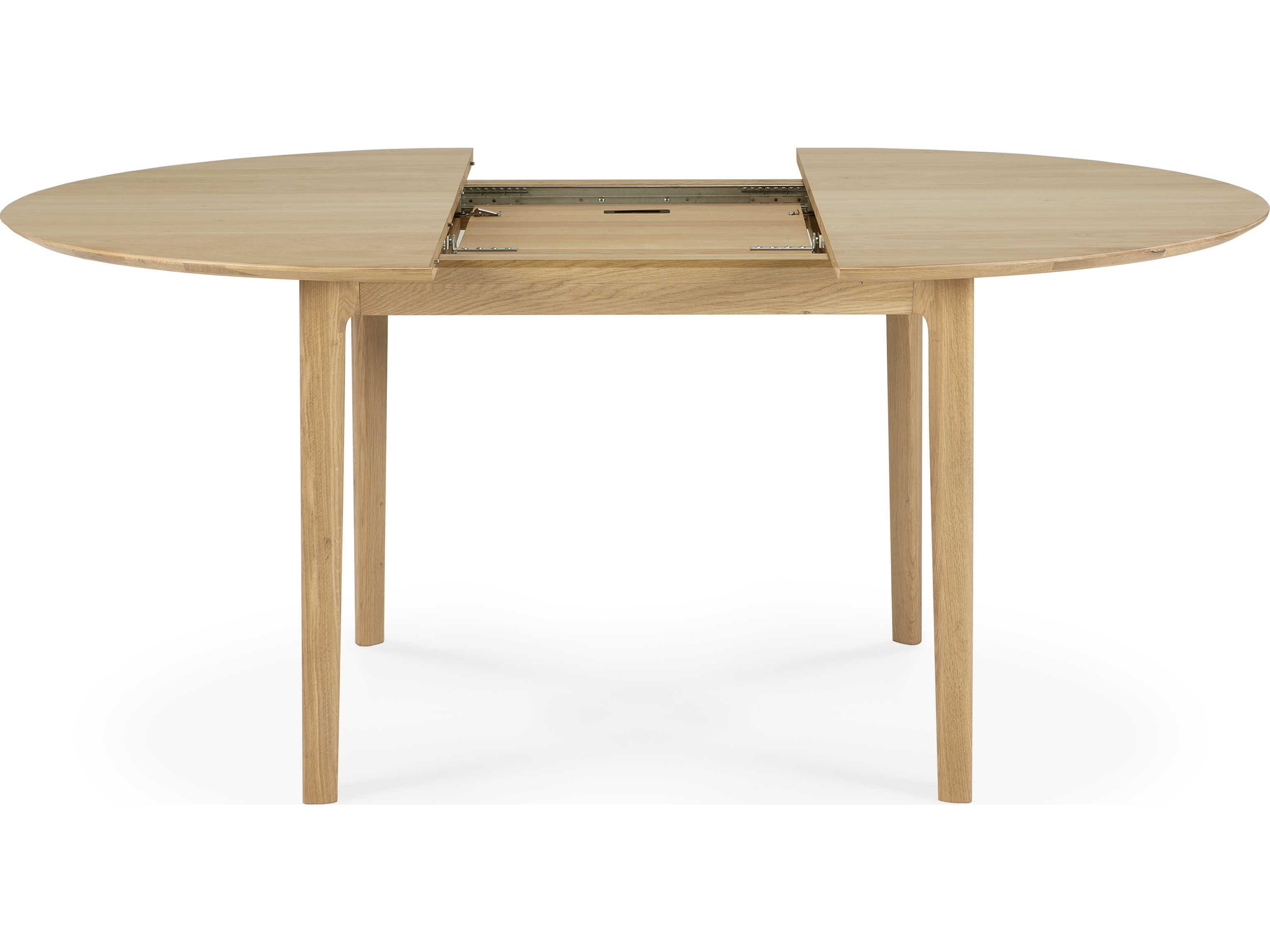 Ethnicraft Bok Oak Extendable Dining Table