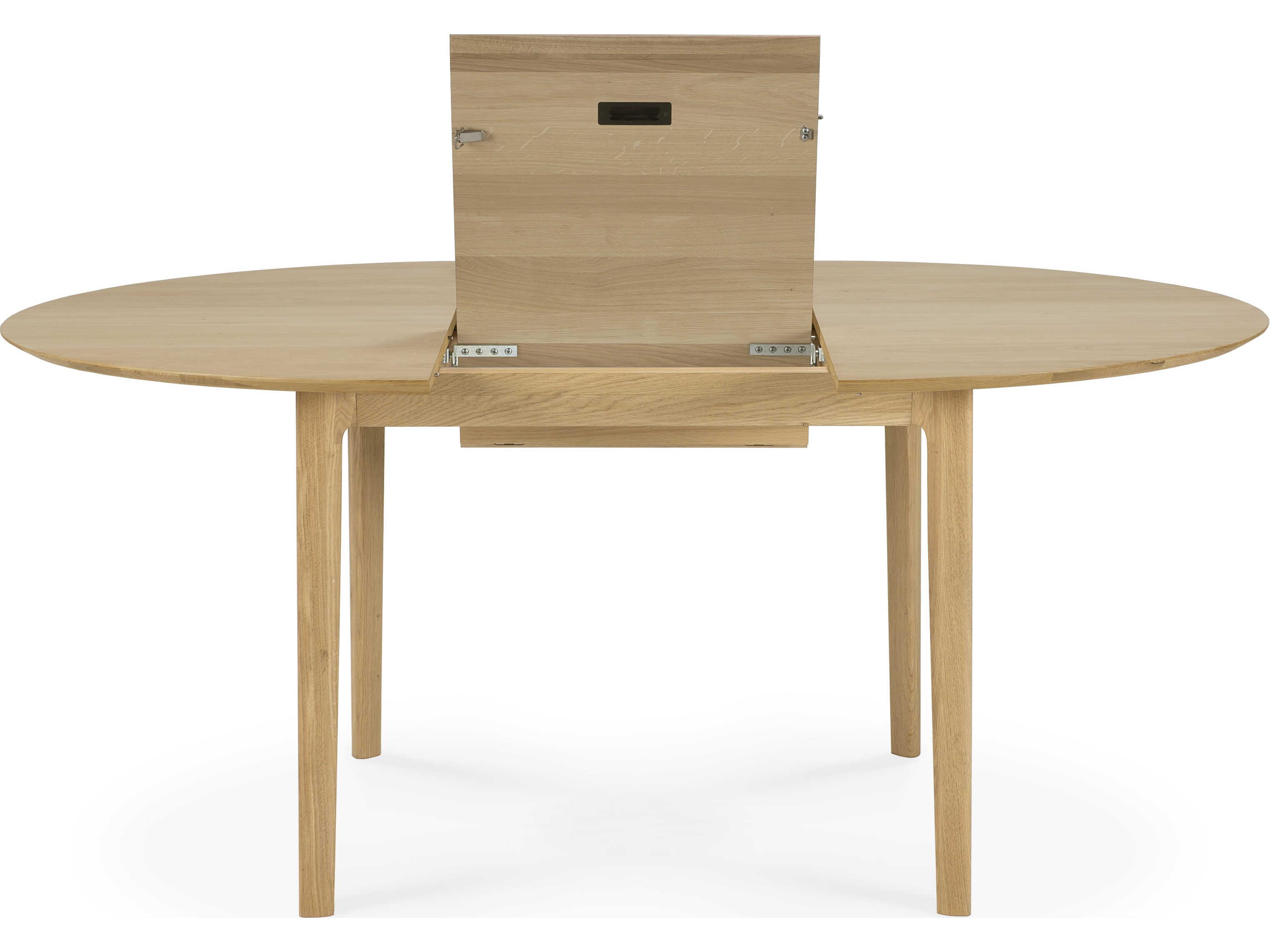 Ethnicraft Bok Oak Extendable Dining Table