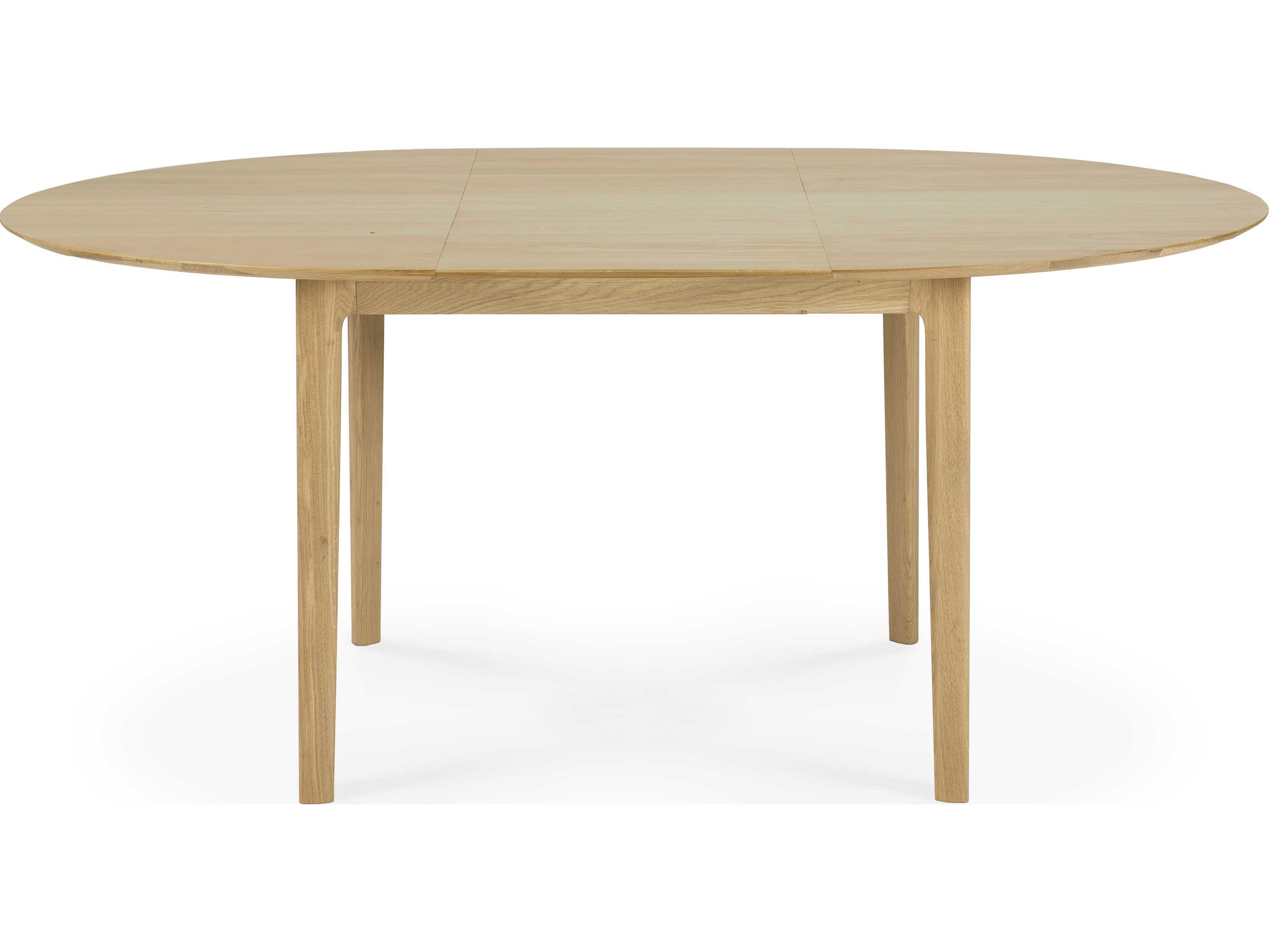 Ethnicraft Bok Oak Extendable Dining Table