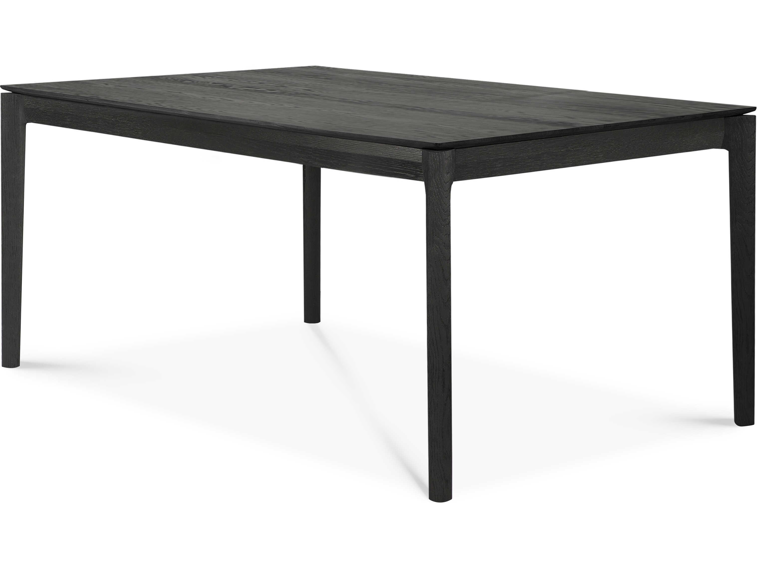 Ethnicraft Bok Oak Black Extendable Dining Table